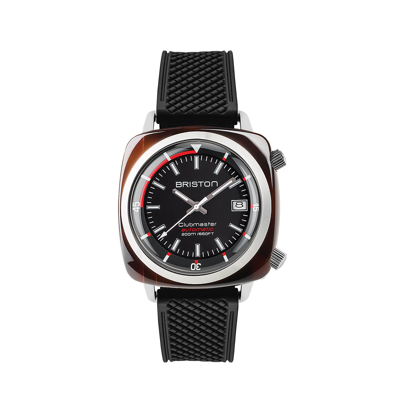 briston-clubmaster-classic-bracelet-rubber-fkm-20-mm-noir image 3