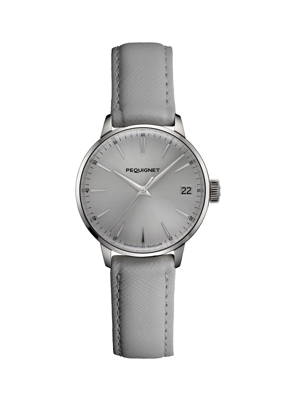 pequignet-attitude-gris-planche-montre-femme-automatique-calibre-initial-avec-da image 1
