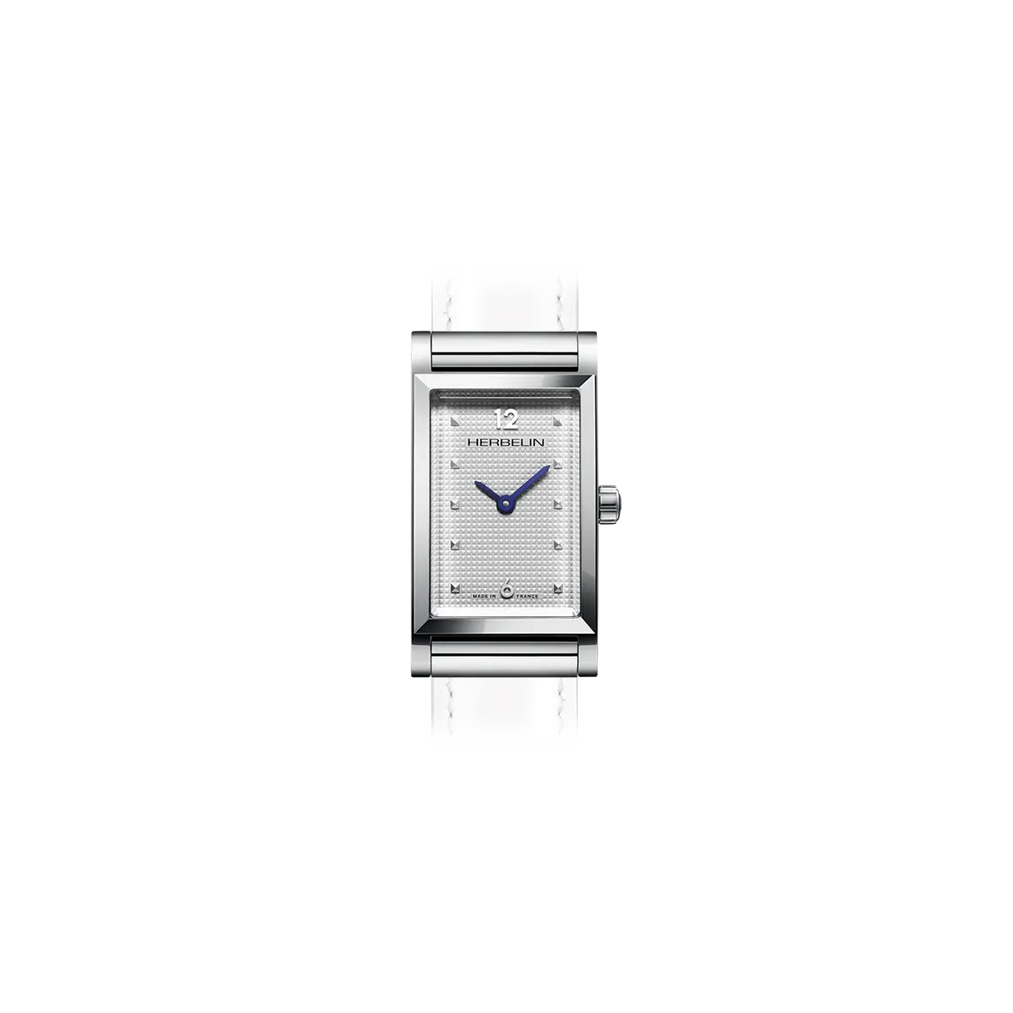 herbelin-antar-s-rectangle-aiguilles-bleues-montre-femme-clous-de-paris image 1