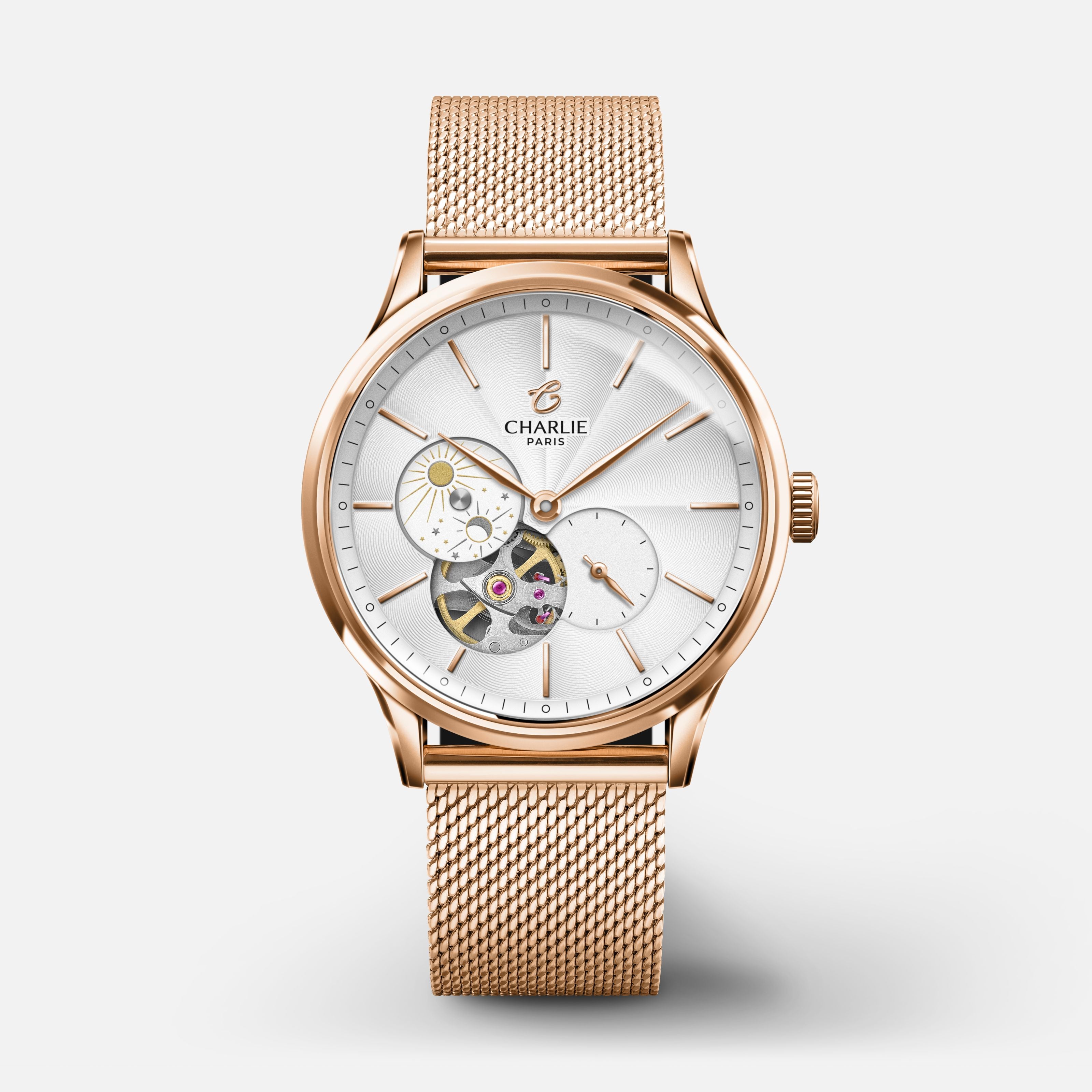 charlie-paris-initial-36-c-ur-ouvert-jour-nuit-montre-automatique-femme-36-mm-do image 1