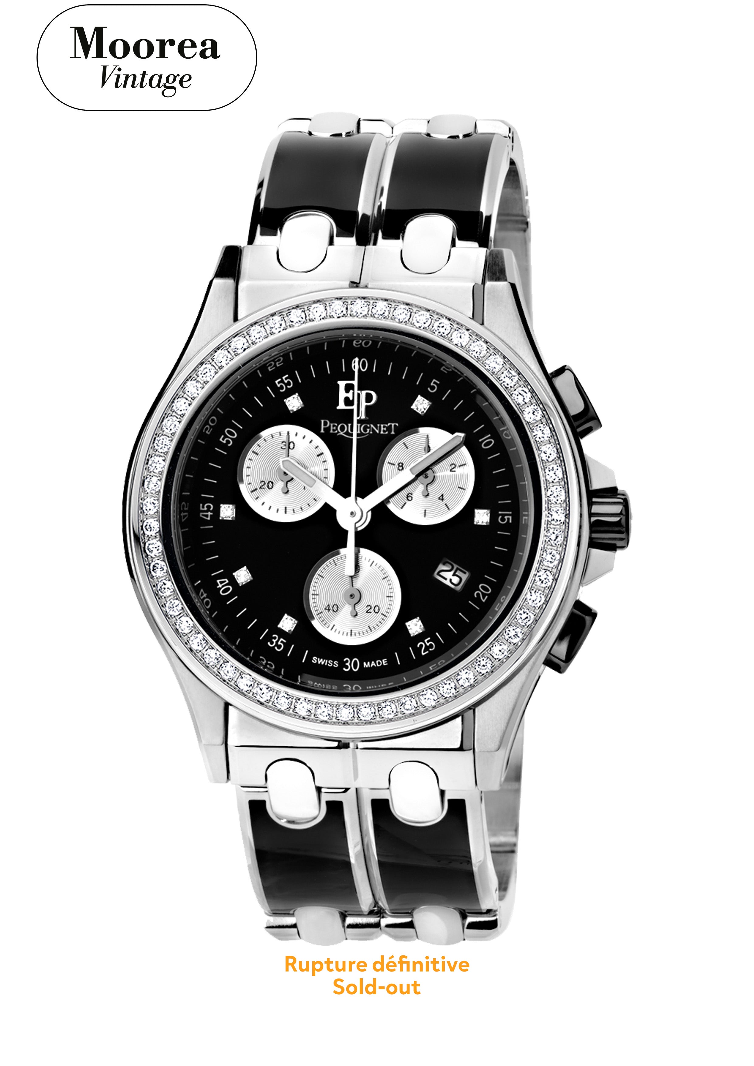 pequignet-moorea-vintage-triomphe-chrono-quartz-38-mm-femme image 1