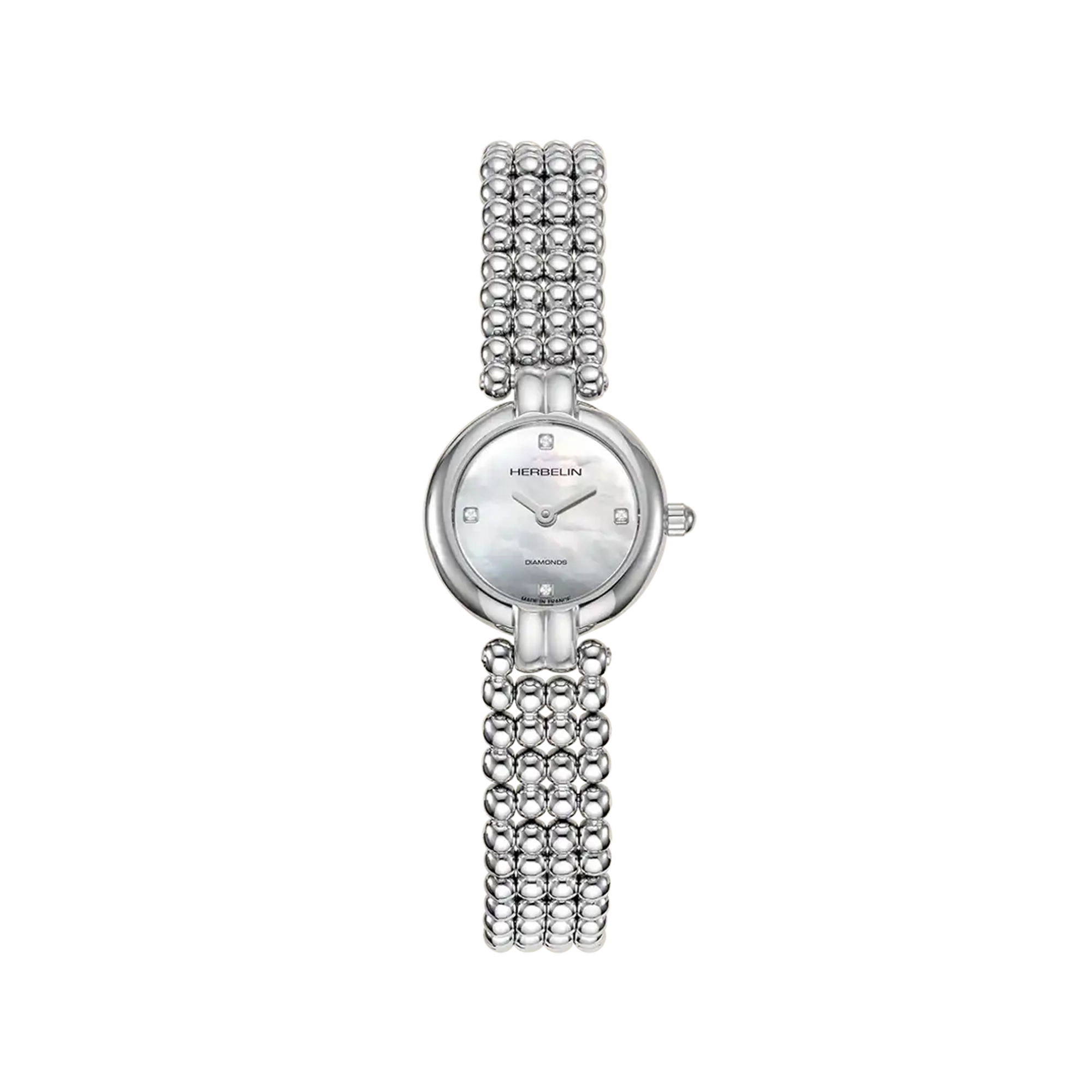 herbelin-perles-quartz-21-mm-montre-femme-nacre-diamants image 1
