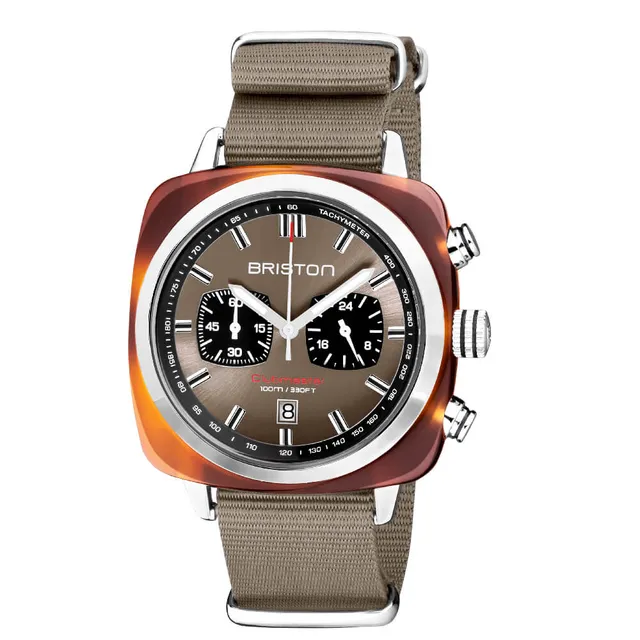 briston-clubmaster-sport-chrono-42-mm-quartz-gris-taupe image 1