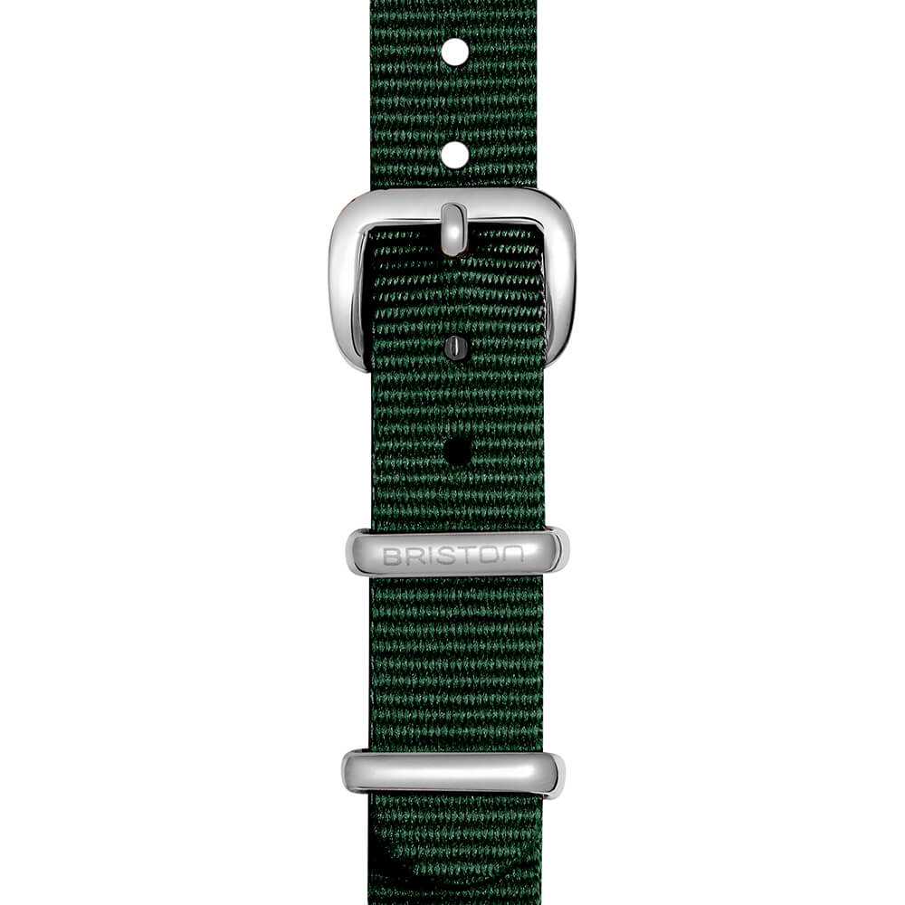 briston-bracelet-type-nato-12-mm-vert-anglais-pour-clubmaster-lady image 2
