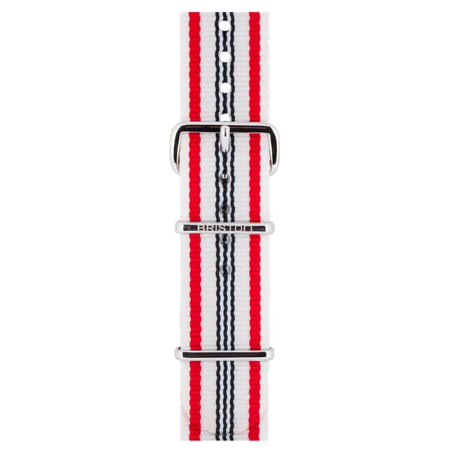briston-bracelet-type-nato-20-mm-beige-rouge-bleu image 1