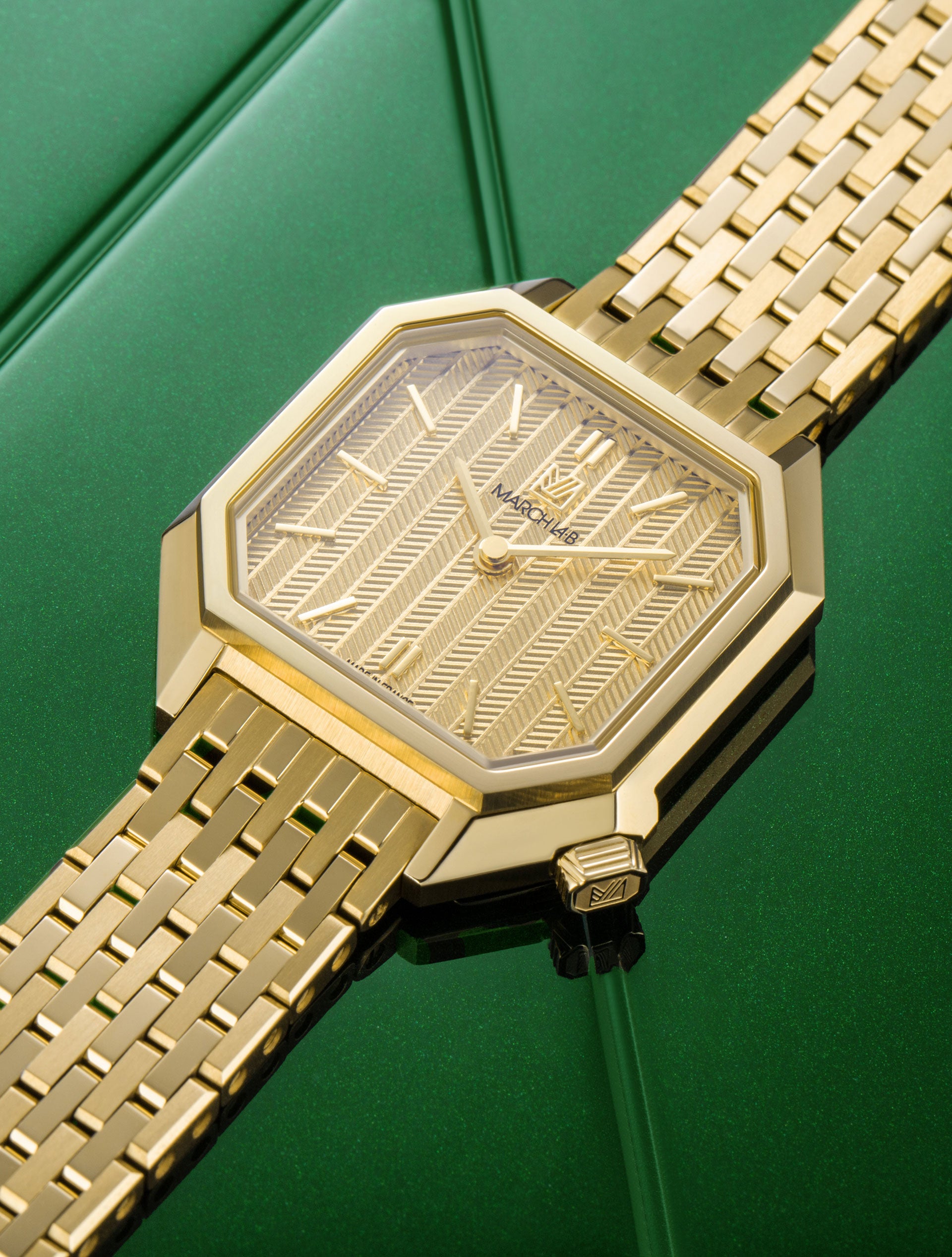 march-la-b-montre-milady-mansart-chevrons-or-28mm image 6