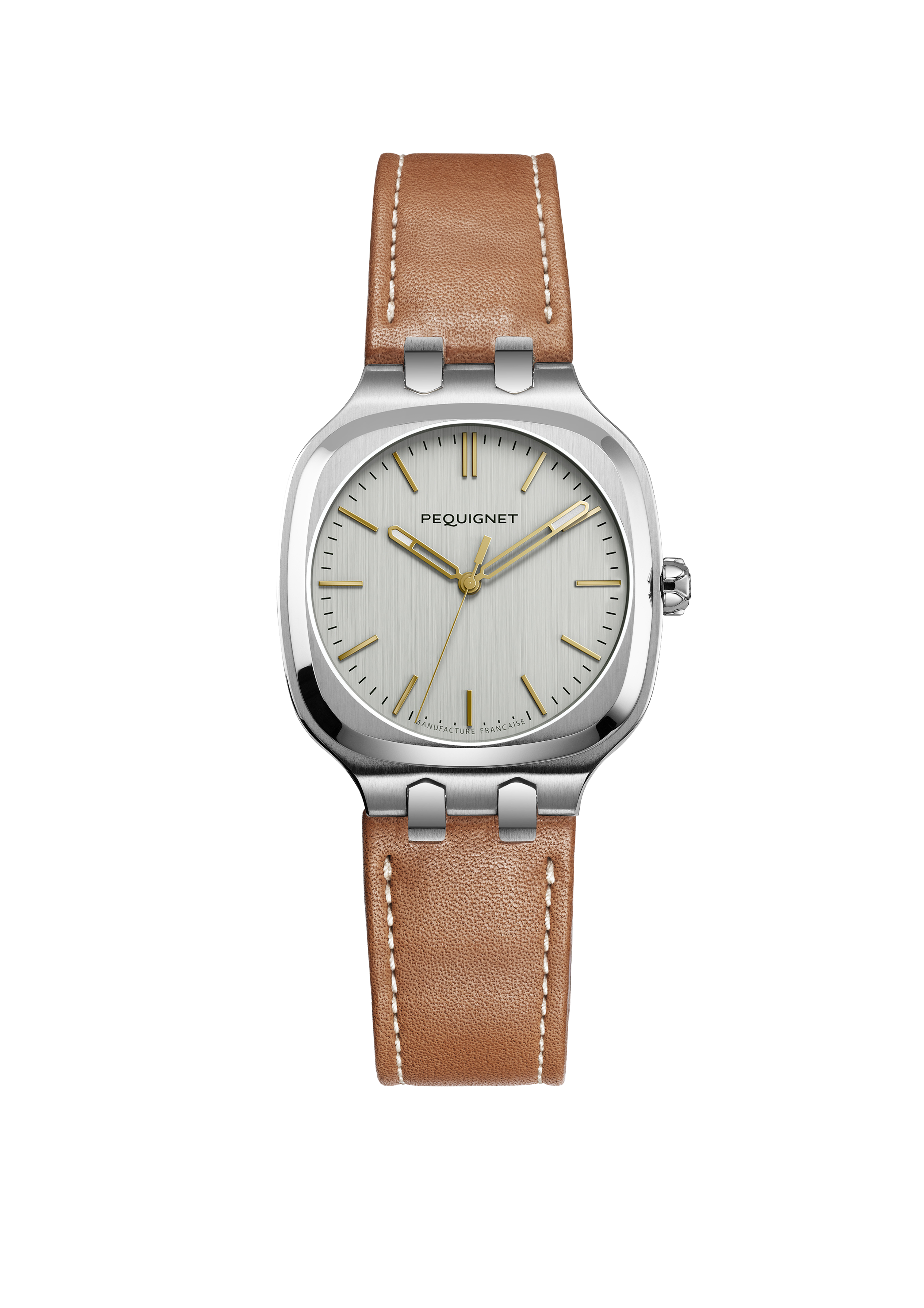pequignet-concorde-montre-sport-chic-cadran-argent-index-dor-s-30-mm image 1