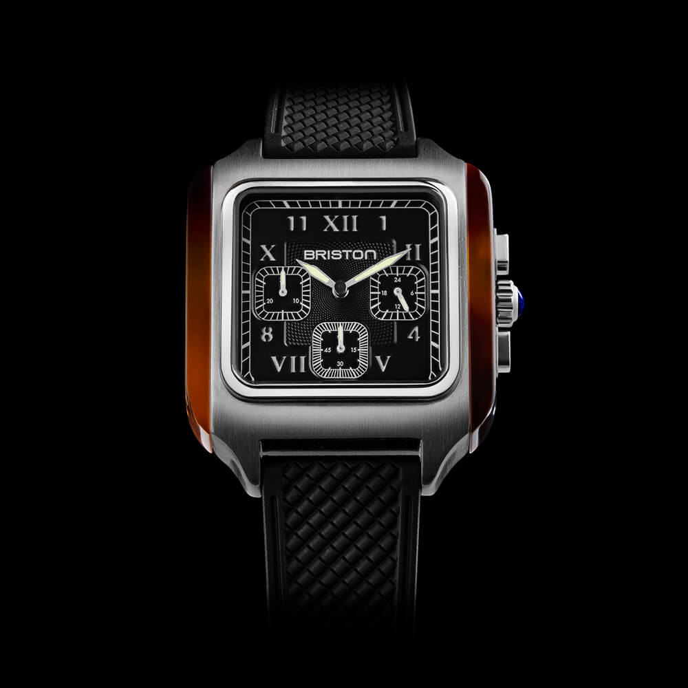 briston-streamliner-kennedy-chrono-noir-38-5-mm-quartz image 2