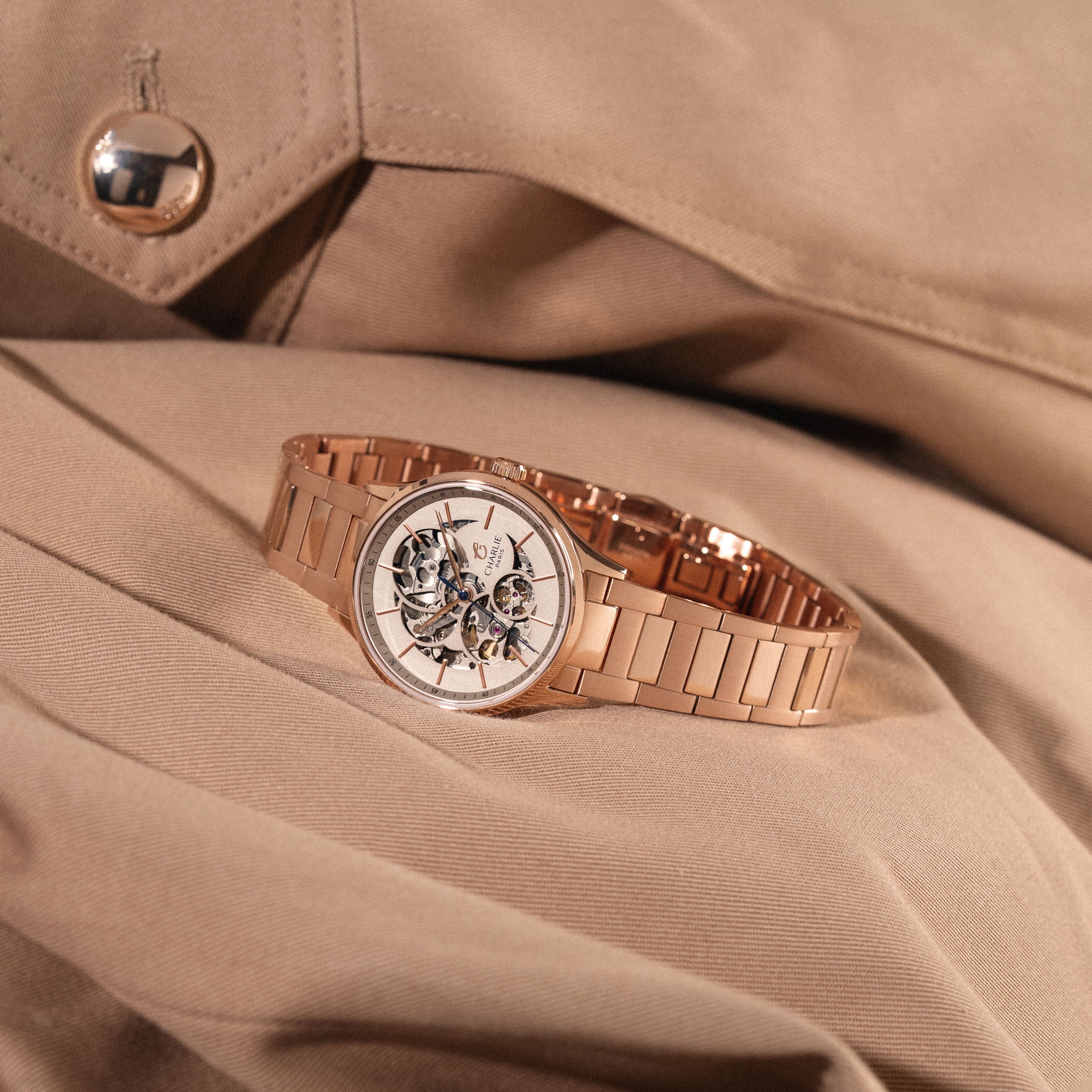 charlie-paris-bracelet-maillons-h-initial-36-dor-rose-18-mm image 2