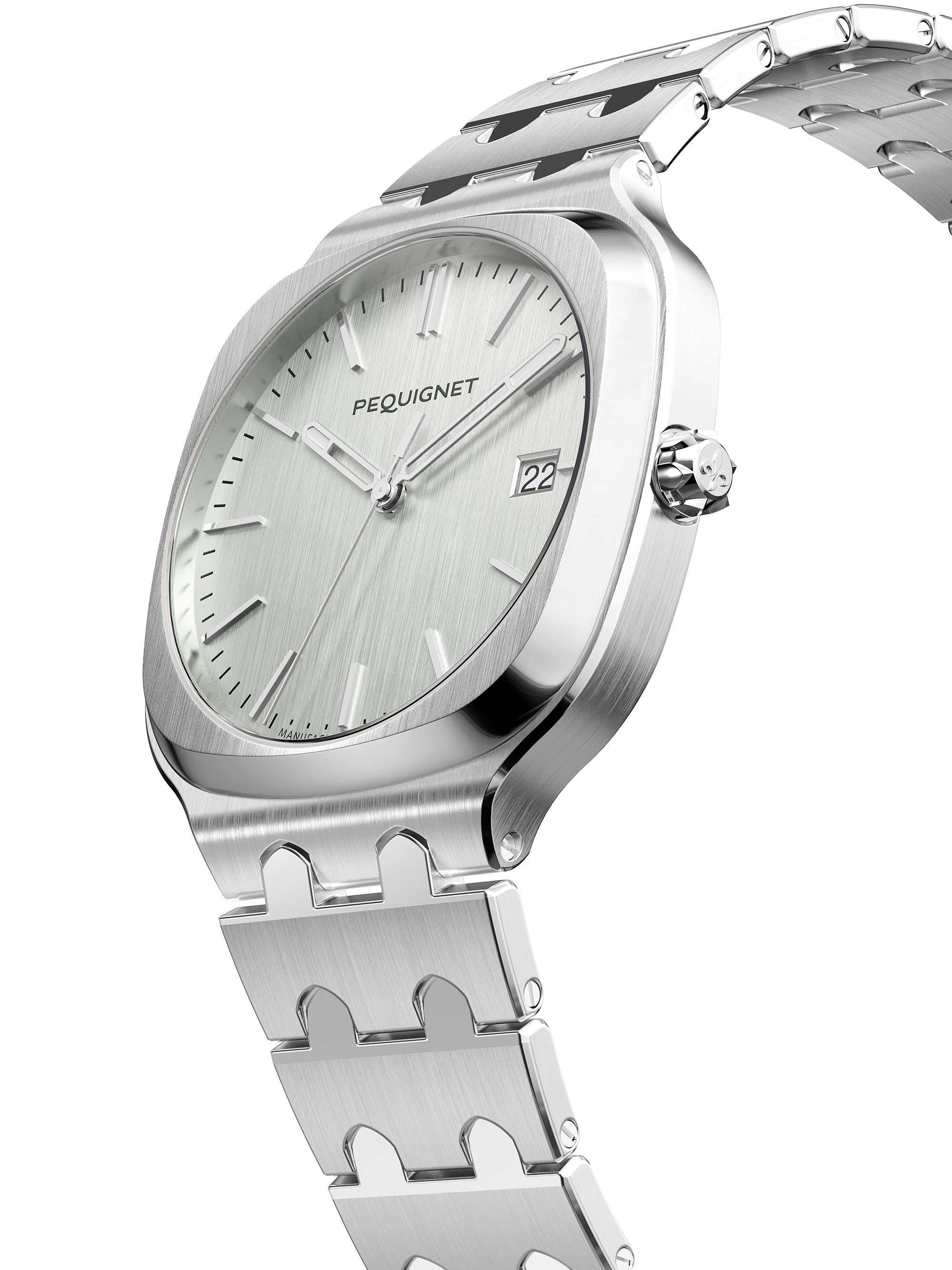 pequignet-concorde-40-mm-montre-femme-sport-chic-acier-cadran-argent-calibre-ini image 4