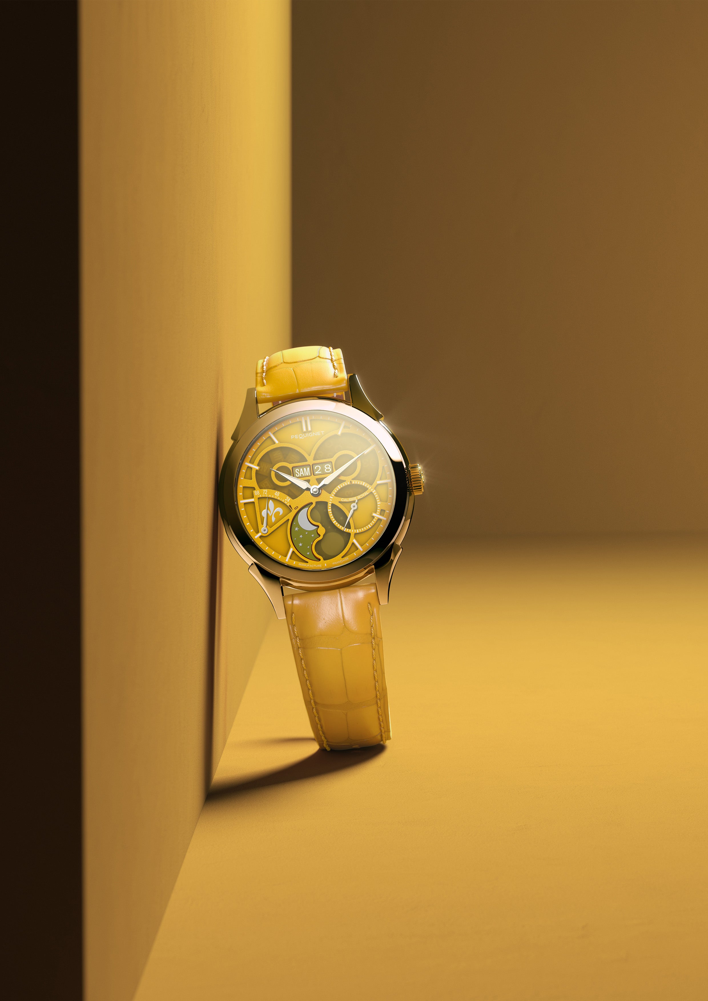 pequignet-royale-saphir-jaune-ambre-s-rie-limit-e-montre-calibre-royal image 4