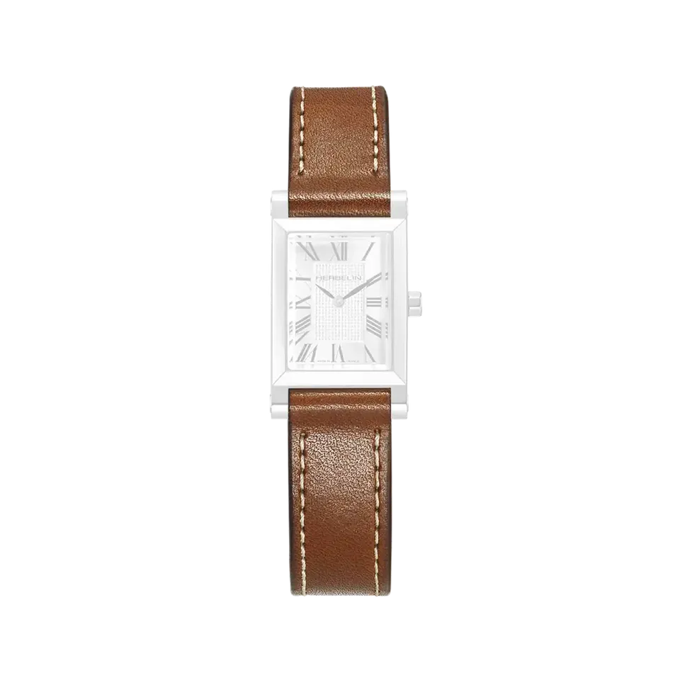 herbelin-antar-s-bracelet-cuir-veau-baranil-camel-interchangeable image 1