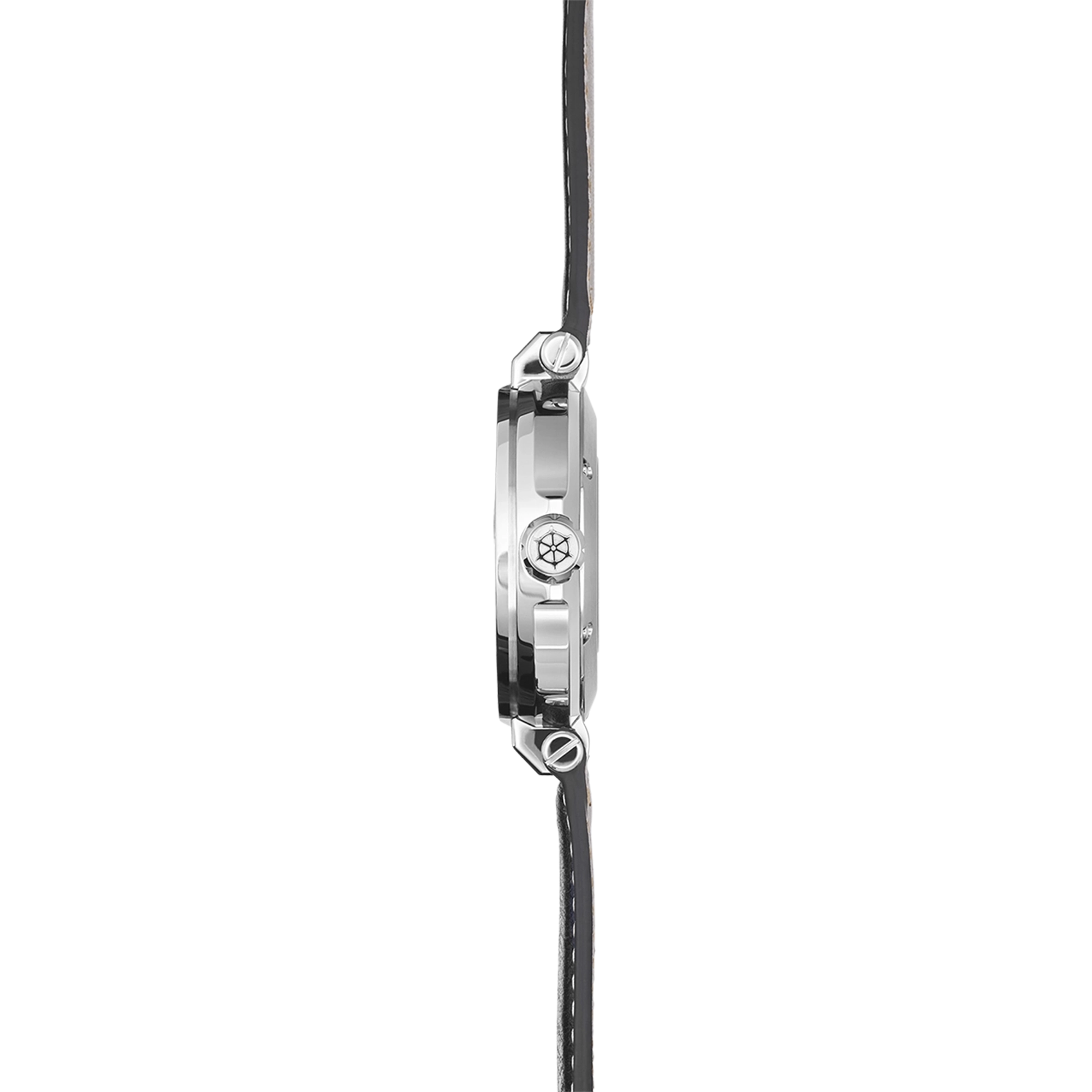 herbelin-newport-automatique-phases-de-lune-montre-homme-acier-bleu-cuir image 3