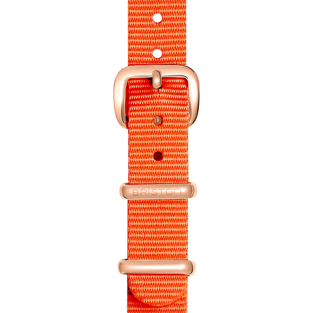 briston-bracelet-type-nato-12-mm-orange-nylon-interchangeable-clubmaster-lady image 4