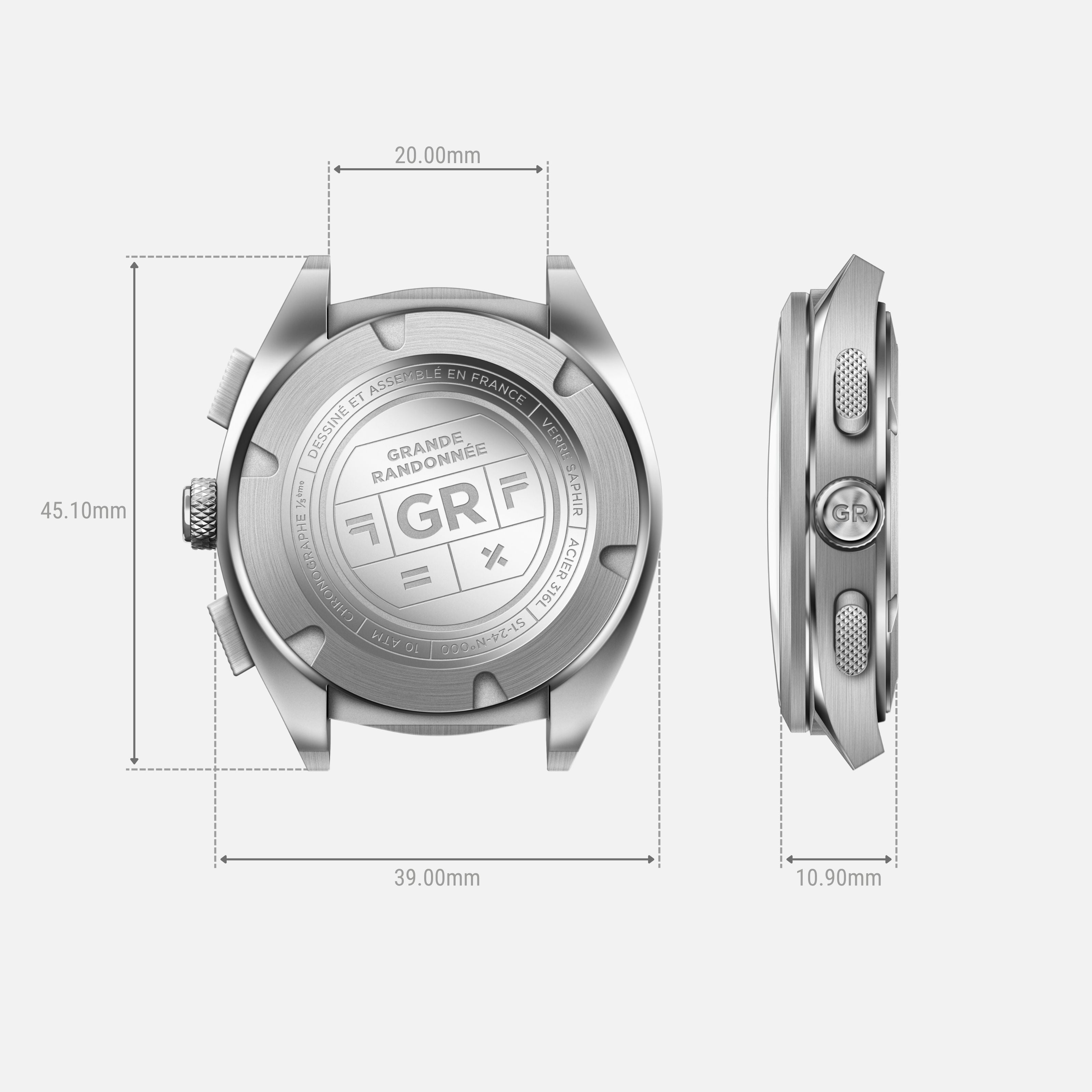 charlie-paris-gr-chronographe-brun-39mm-montre-field-homme image 4