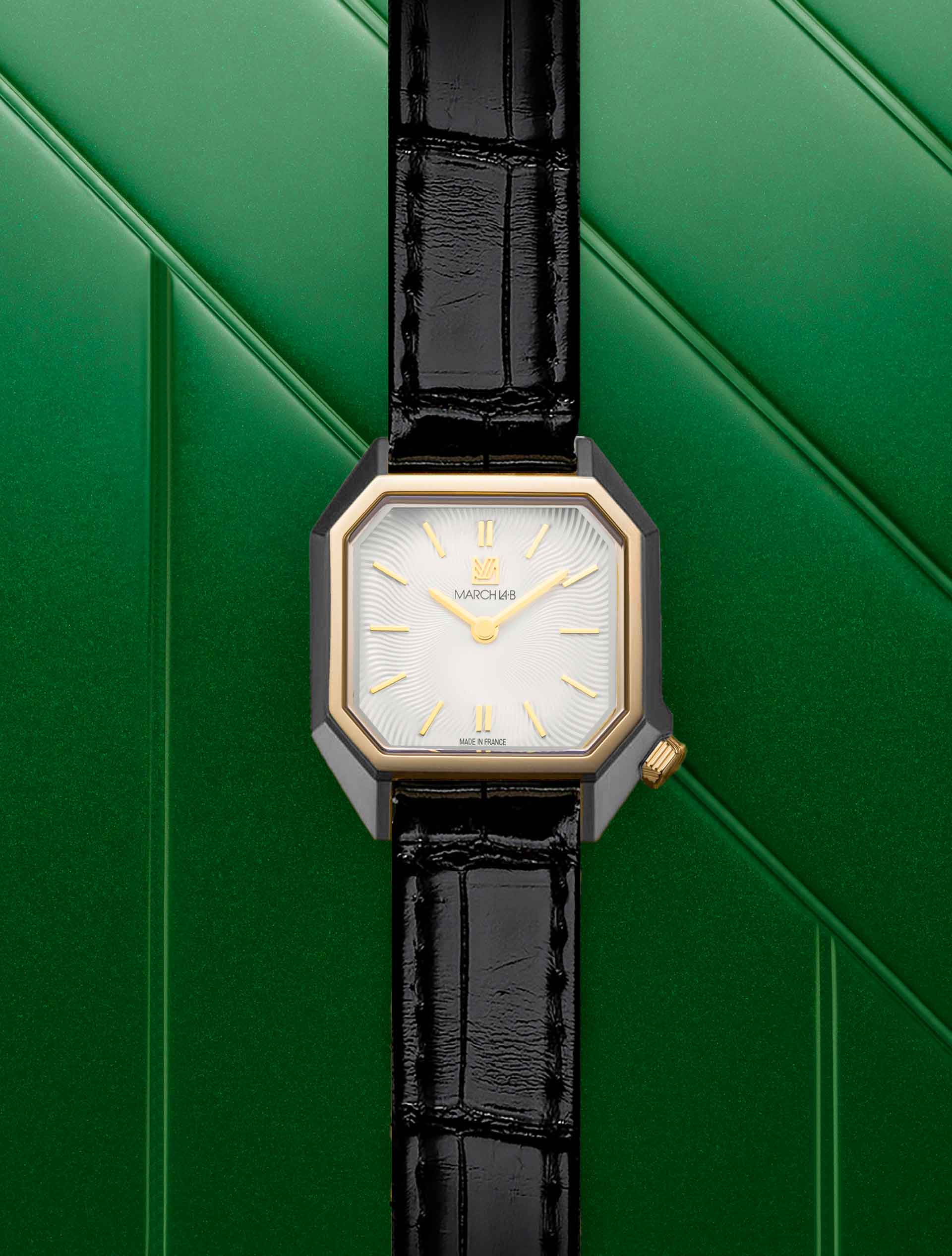 march-la-b-lady-mansart-metallic-montre-octogonale-26-mm-femme image 4