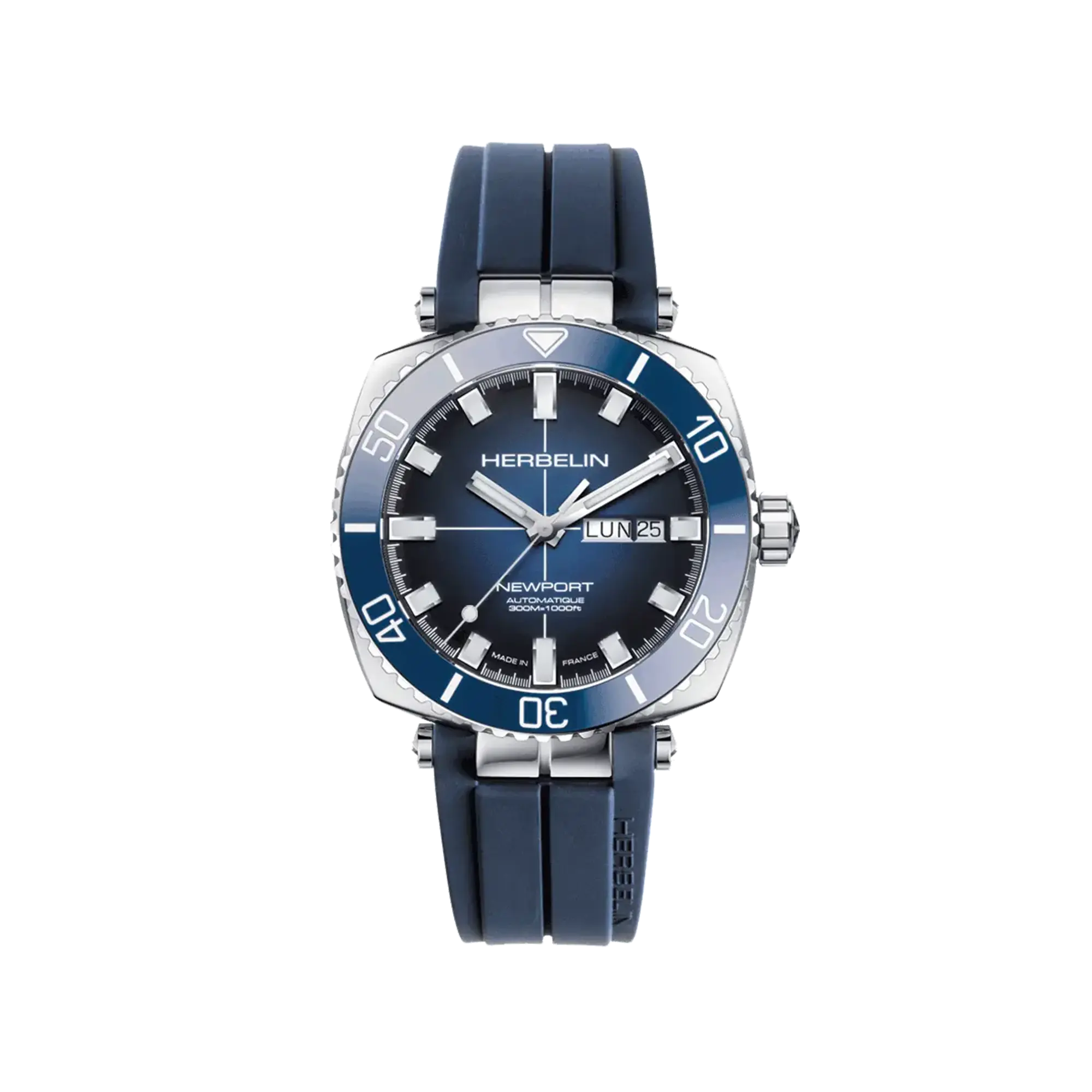 herbelin-newport-h-ritage-diver-automatique-homme-acier-42mm-bleu image 1