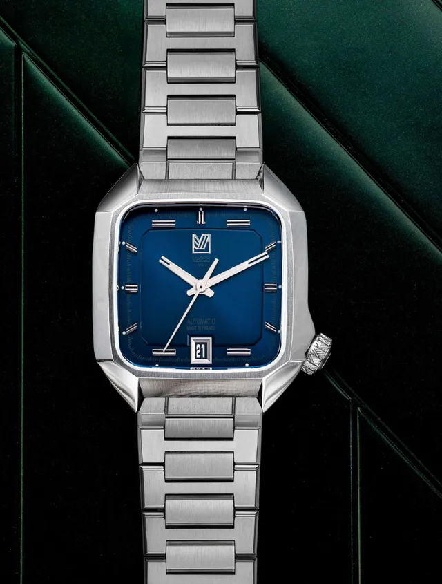 march-la-b-am2-slim-automatique-navy-36-mm-montre-homme-automatique image 1