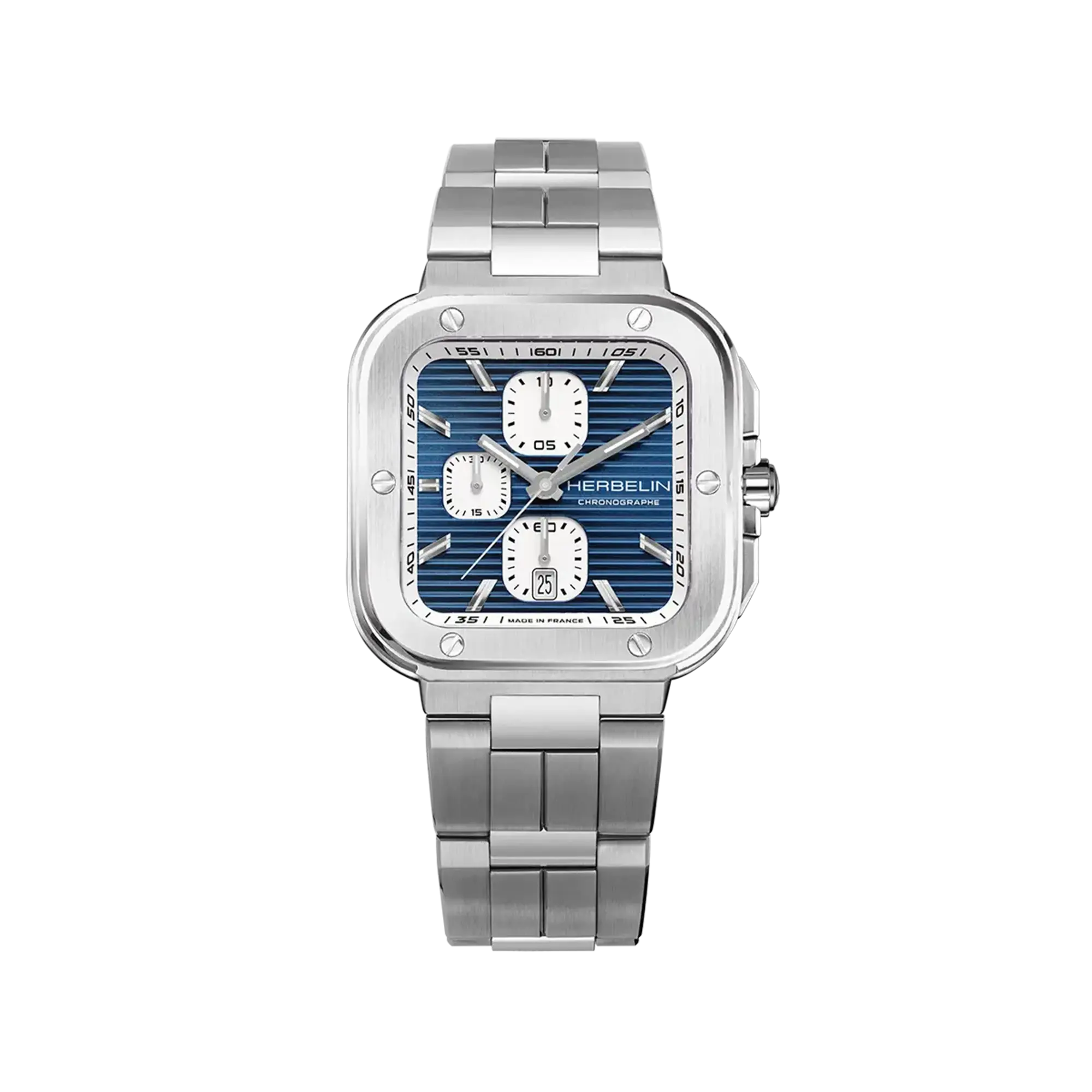 herbelin-cap-camarat-square-chronographe-quartz-homme-acier-bleu image 1