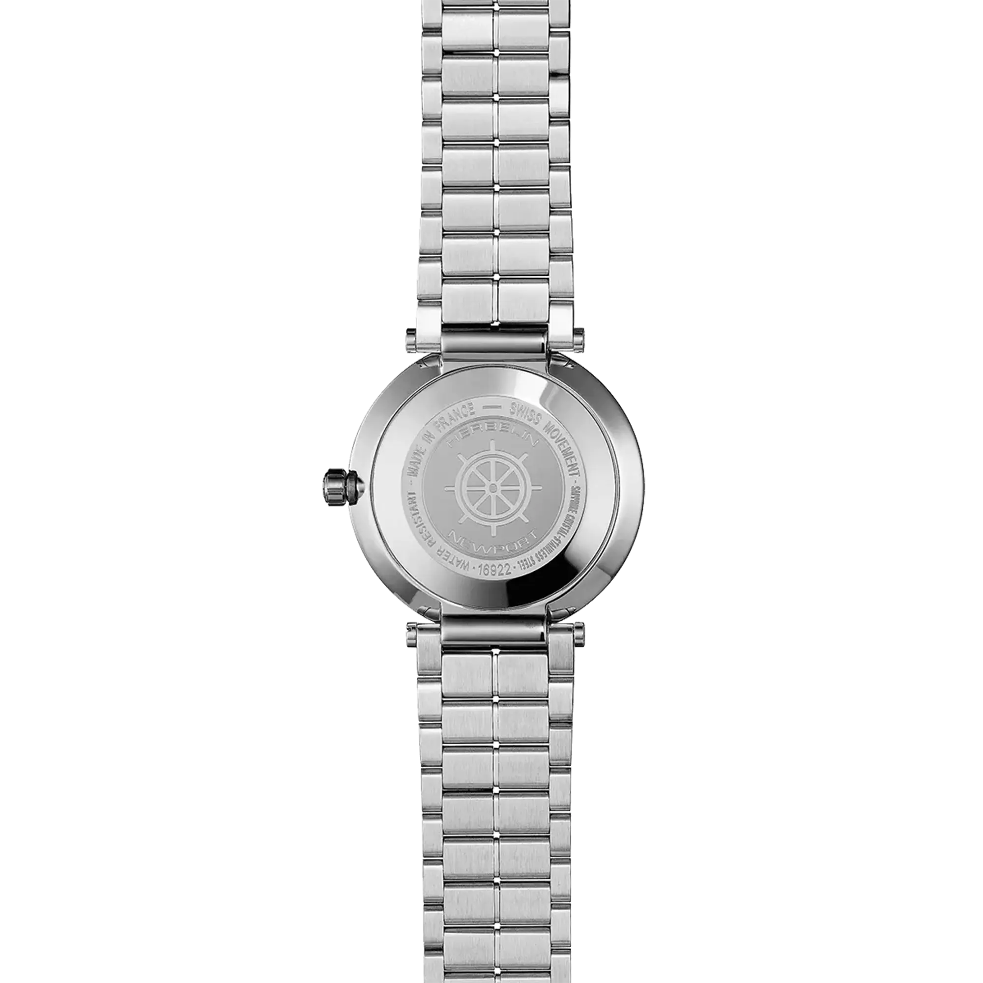 herbelin-newport-slim-quartz-nacre-et-acier-montre-femme image 4