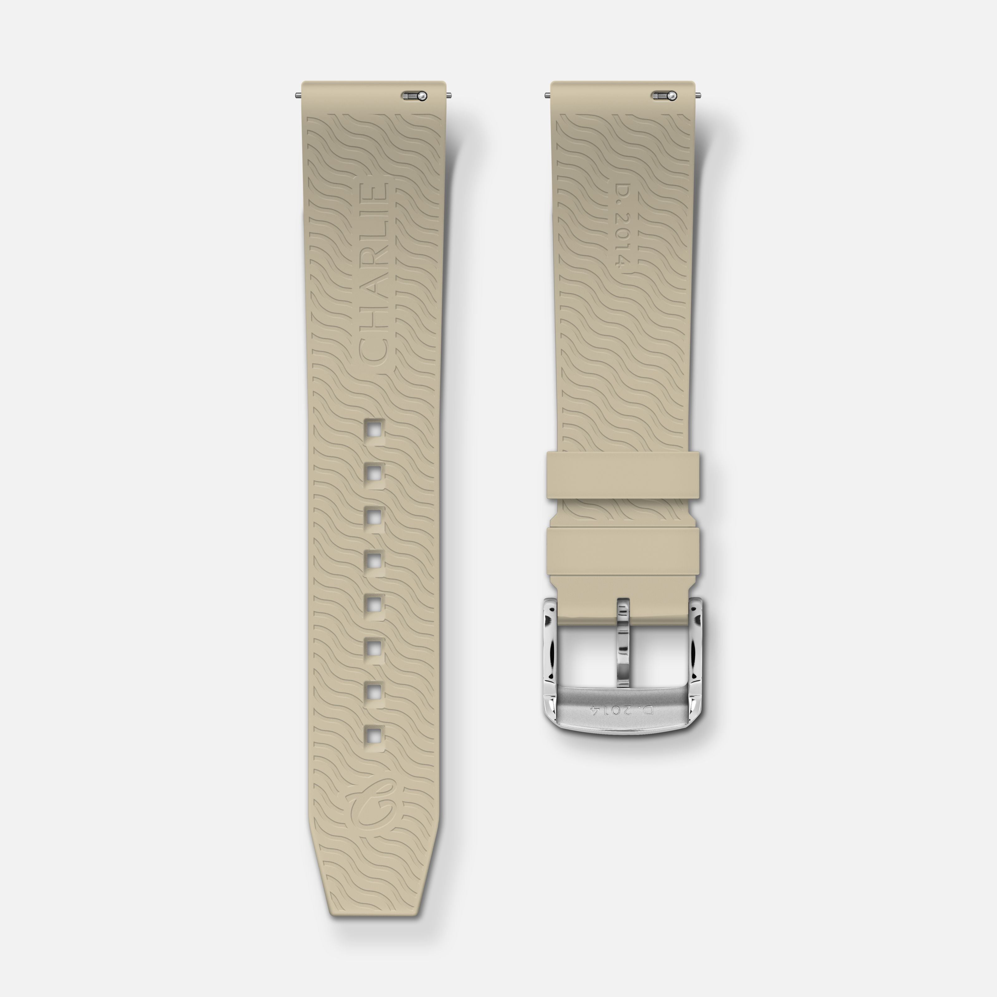 charlie-paris-bracelet-caoutchouc-nbr-20mm-sable image 2