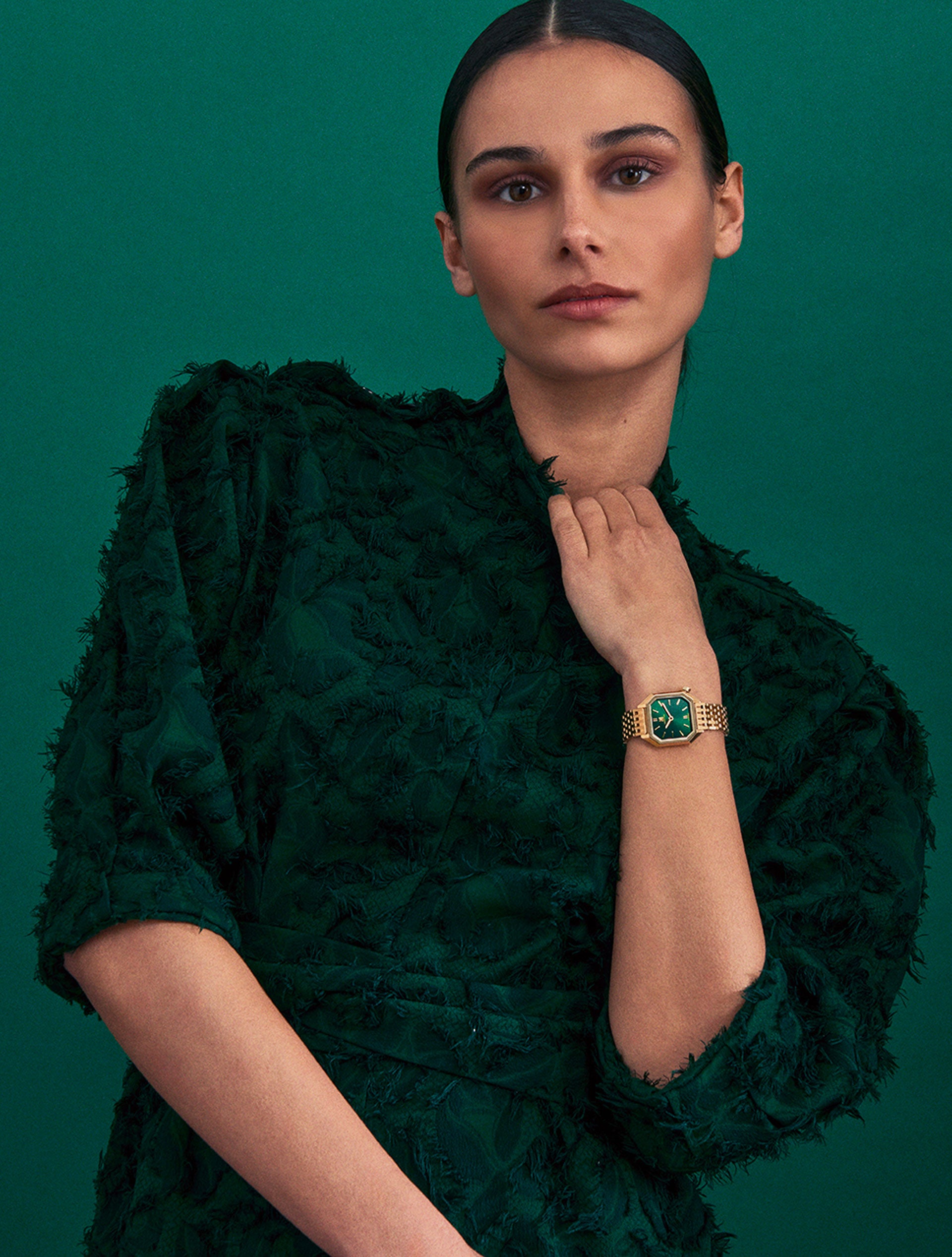 march-la-b-milady-mansart-emerald-28-mm-montre-femme-quartz-suisse image 2