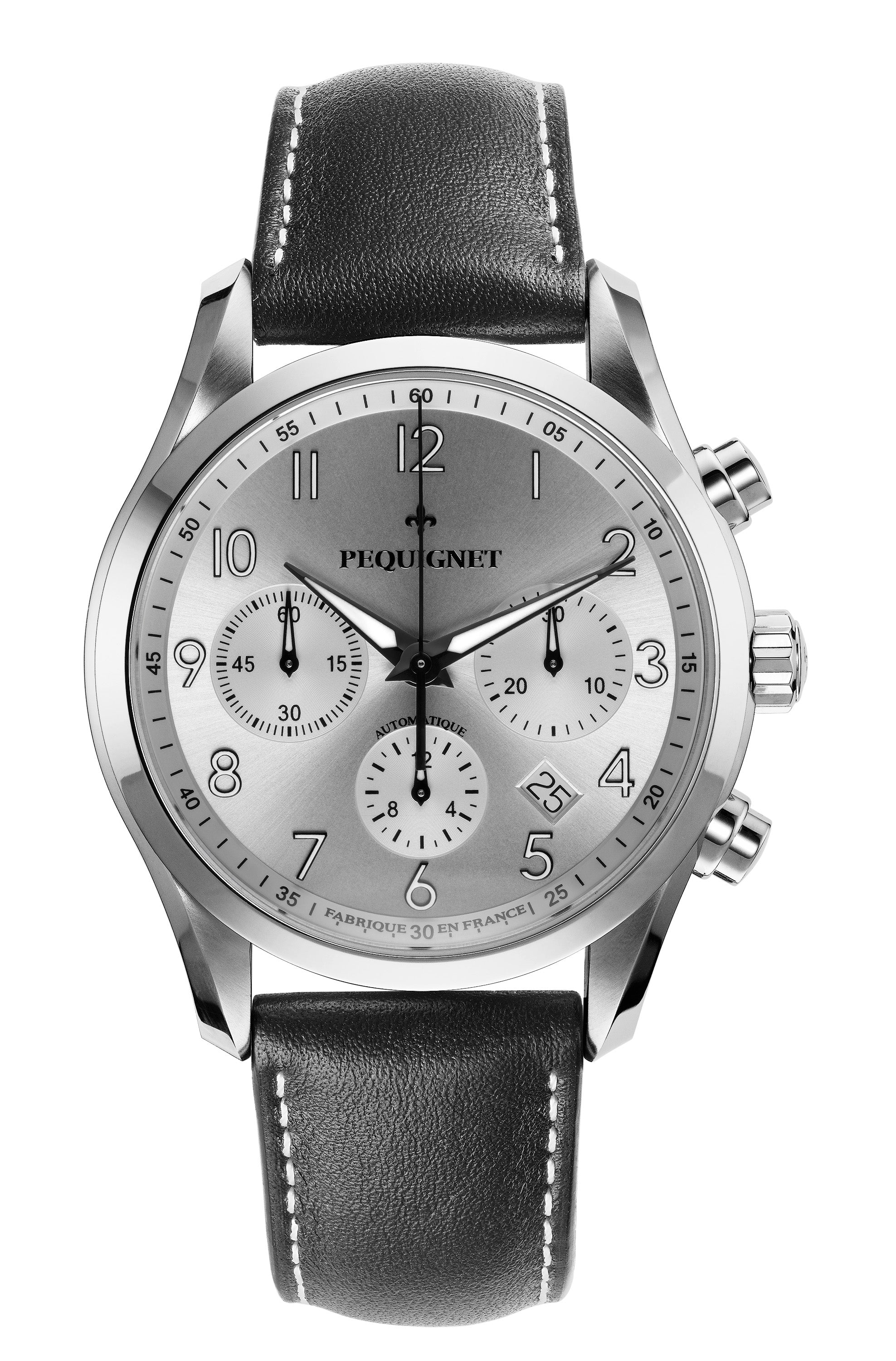 pequignet-l-gance-chronographe-argent-soleill-montre-homme image 3