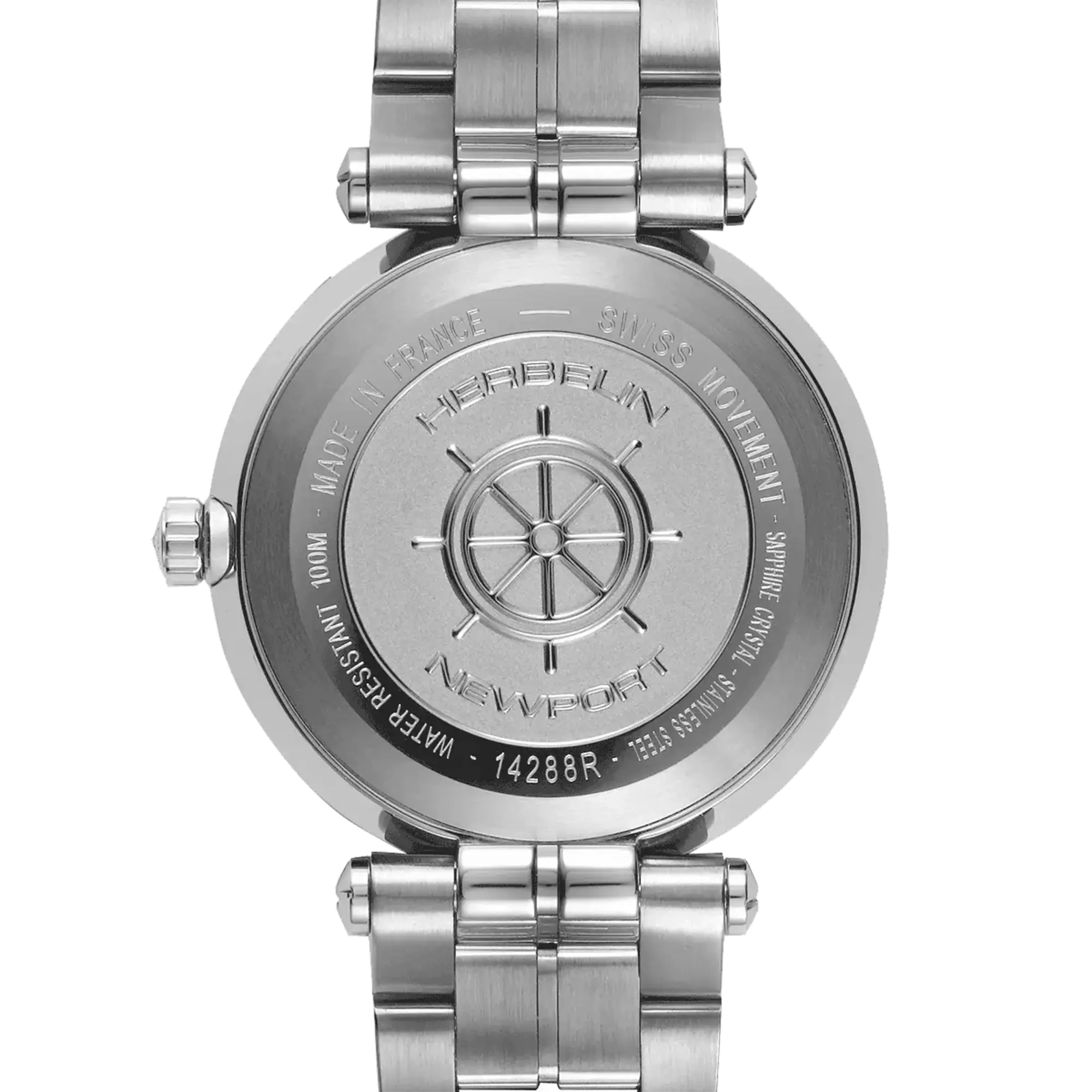 herbelin-newport-quartz-date-acier-nacre-diamants-femme image 4