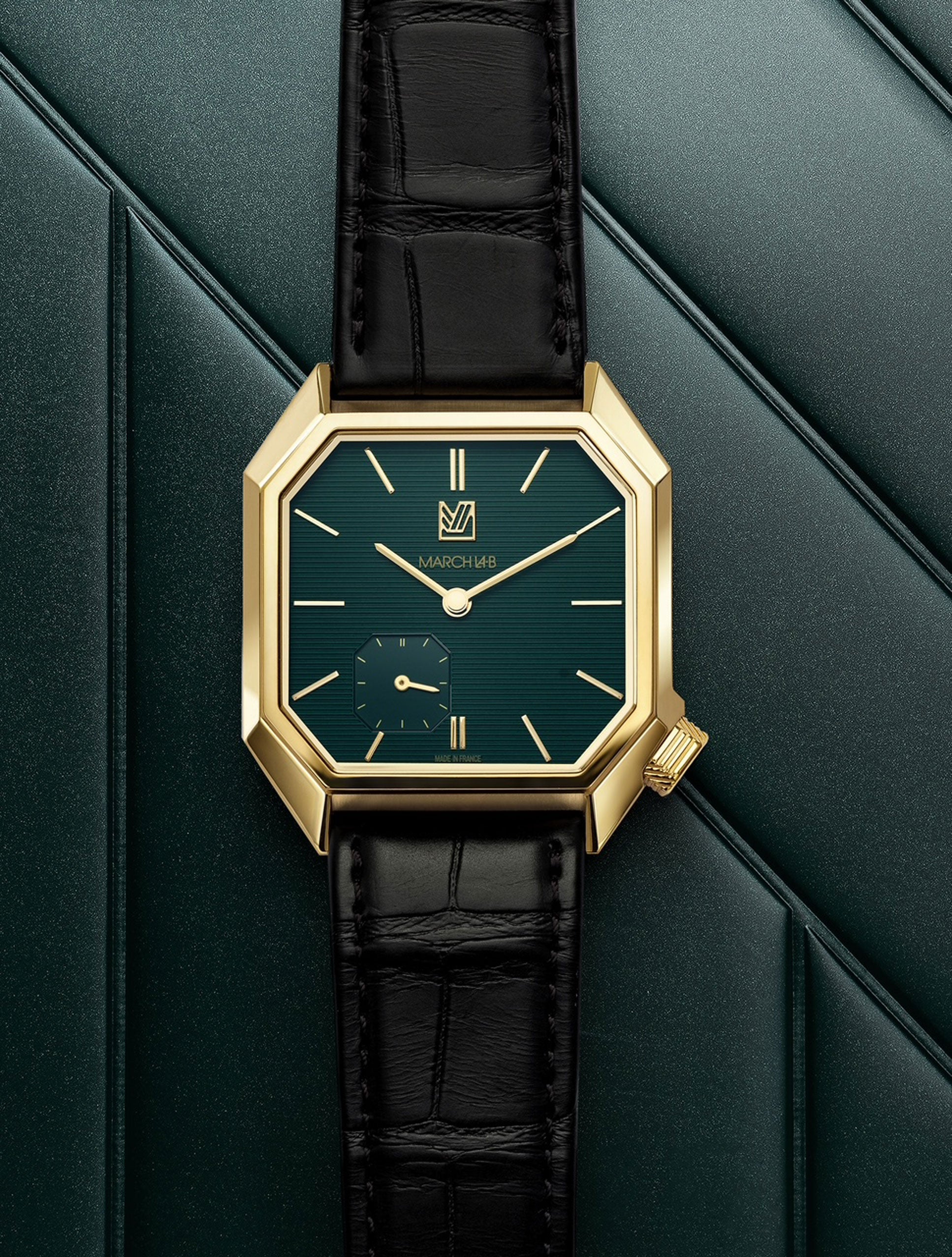 march-la-b-mansart-petite-seconde-golden-hour-35-mm-montre-automatique-plaqu-or image 3
