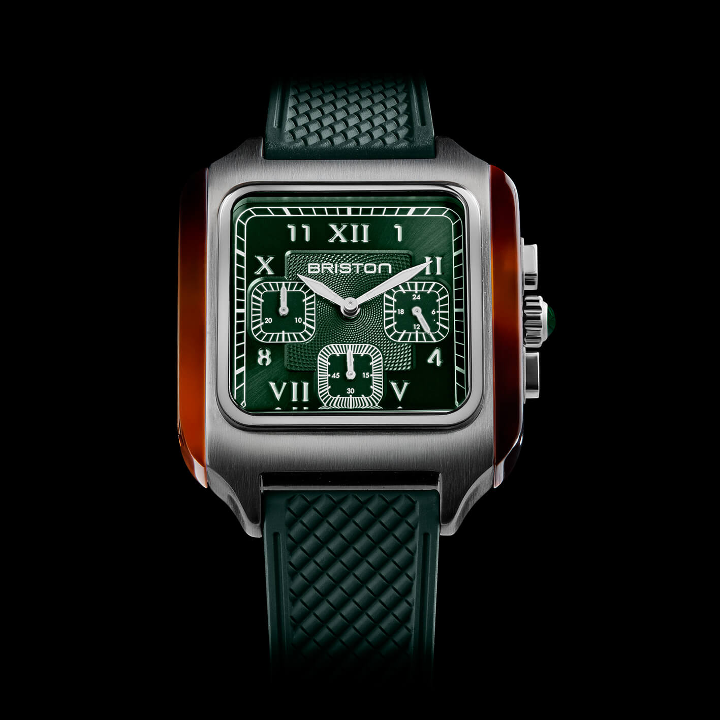 briston-streamliner-kennedy-chrono-38-5-mm-vert-anglais-quartz image 4