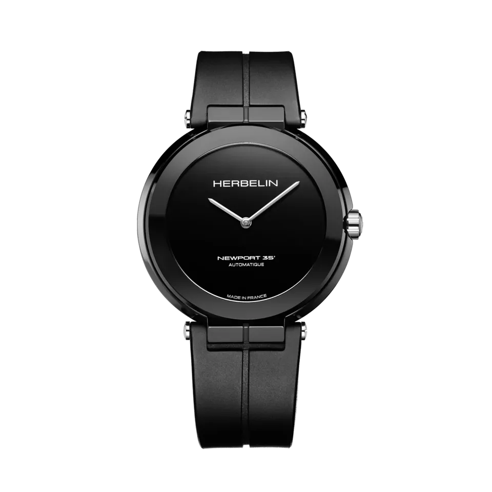 herbelin-newport-automatique-c-ramique-noire-35e-anniversaire-dition-limit-e-500 image 1