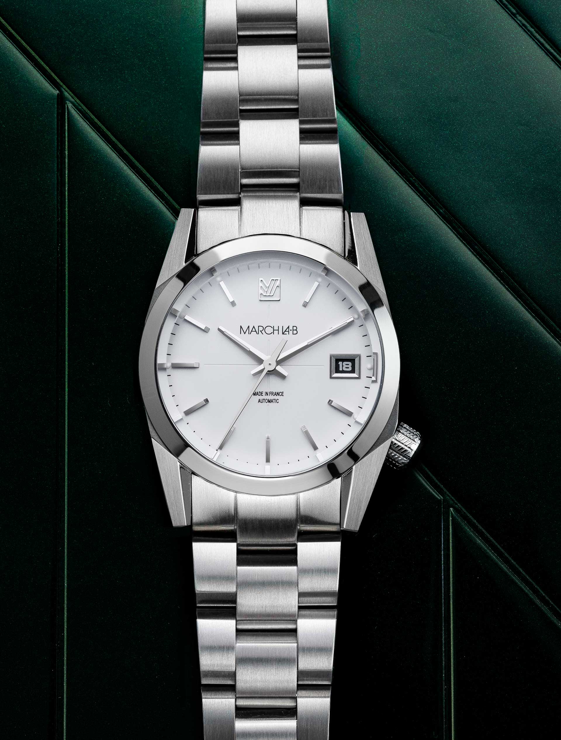 march-la-b-am69-automatique-white-36mm-mixte-100m image 2