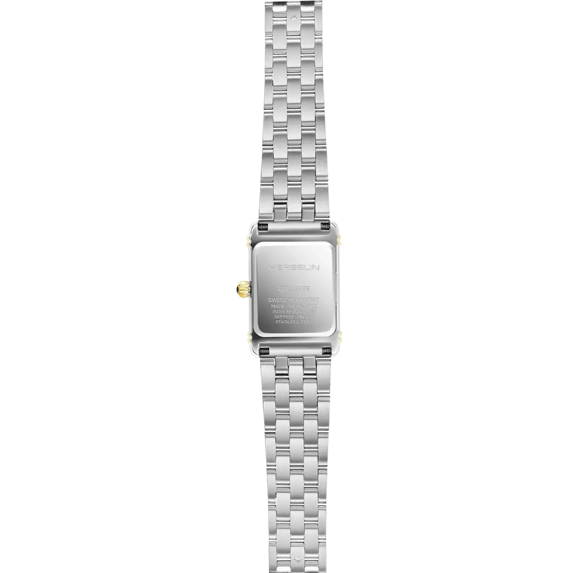 herbelin-art-d-co-quartz-bicolore-zirconium-montre-femme image 3
