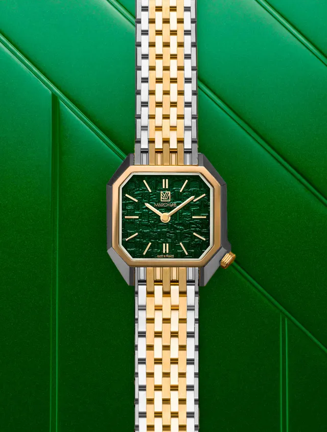 march-la-b-lady-mansart-tweed-emerald-26mm-quartz-femme image 1