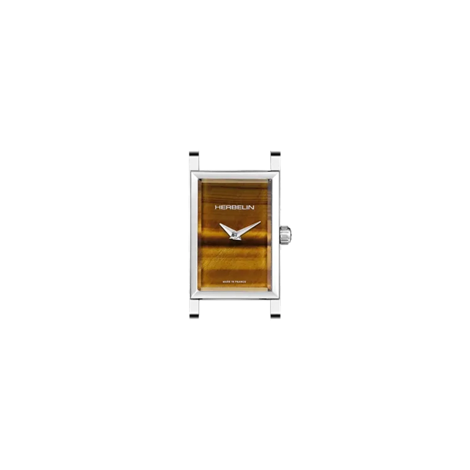 herbelin-antar-s-bo-tier-rectangle-il-de-tigre-acier-316l image 1