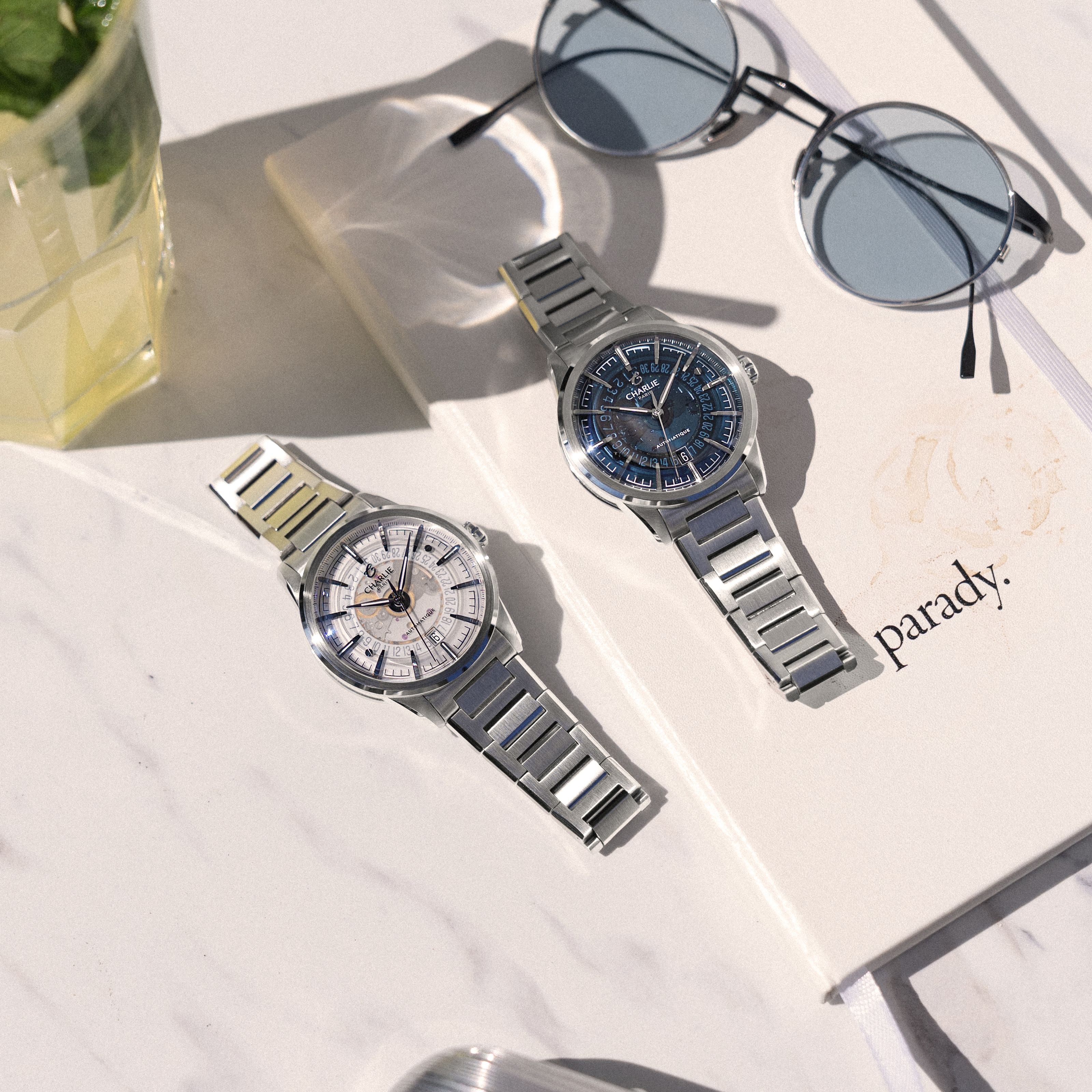 charlie-paris-alliance-saphir-blanc-39-5mm-montre-squelette-automatique image 3