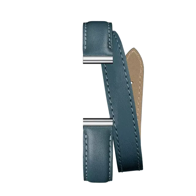 herbelin-antar-s-bracelet-double-tour-cuir-bleu-marine image 1