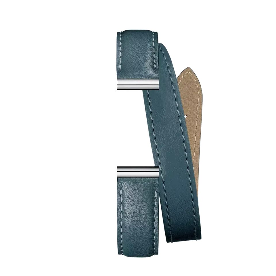 herbelin-antar-s-bracelet-double-tour-cuir-bleu-marine image 1