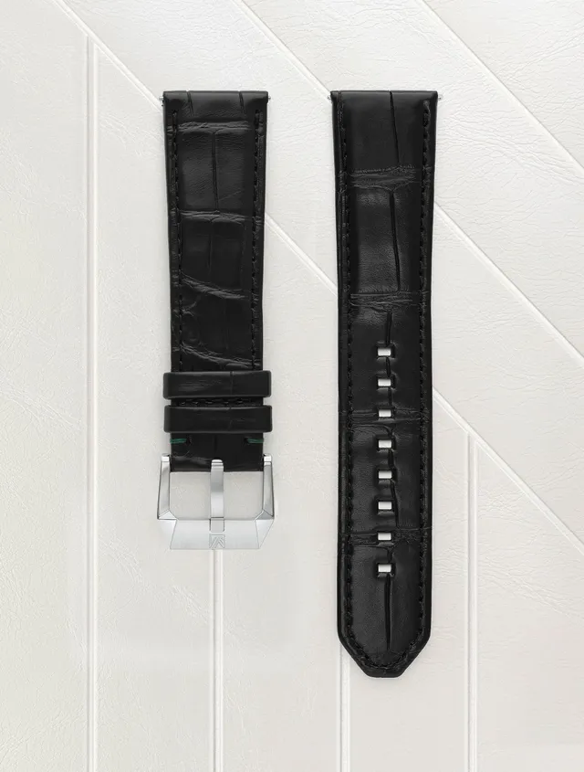 march-la-b-bracelet-alligator-noir-22-mm-am2-homme image 1