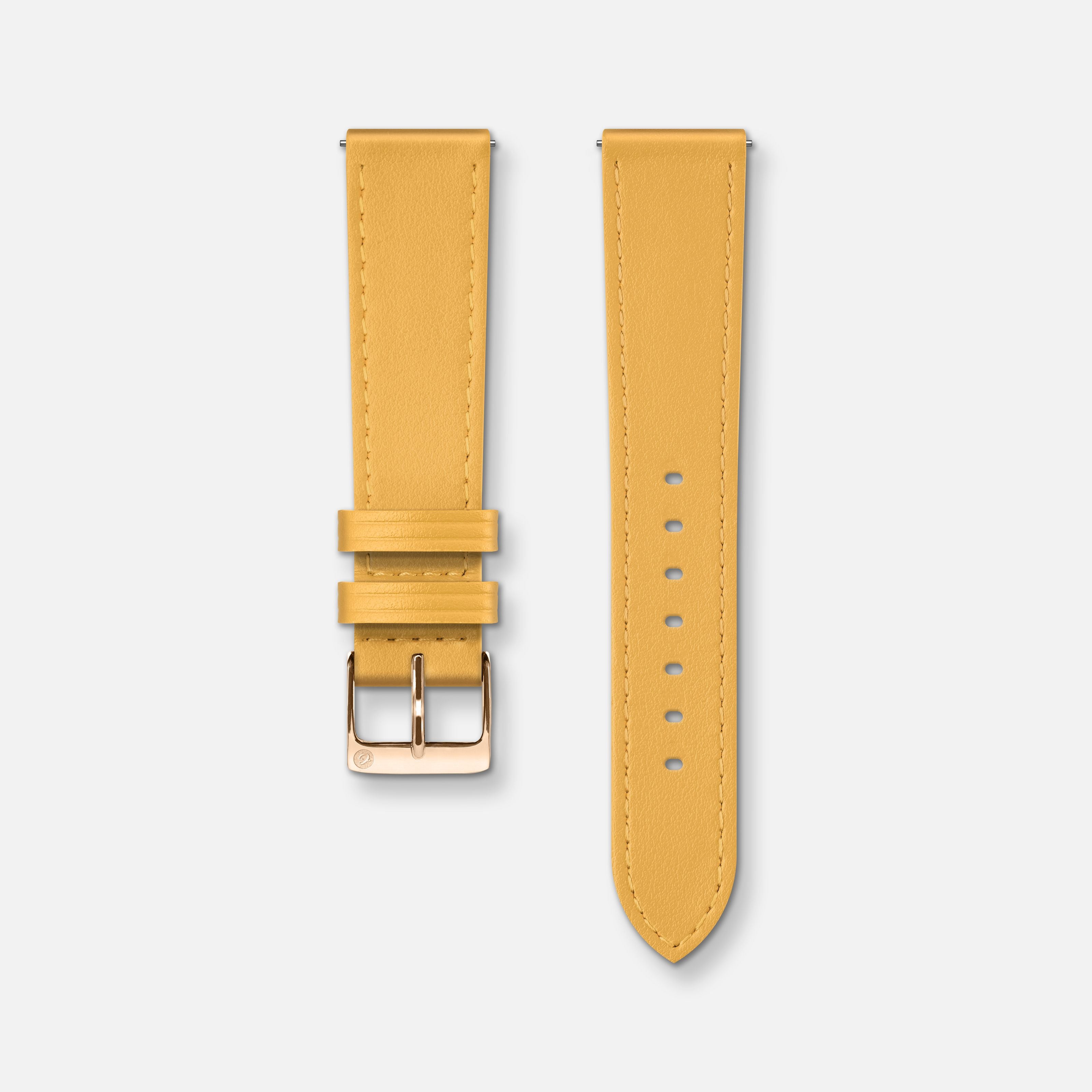 charlie-paris-bracelet-montre-cuir-jaune-toscan-18mm image 1