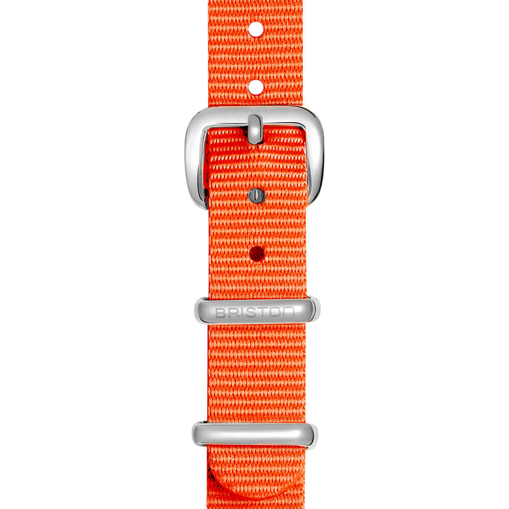 briston-bracelet-type-nato-12-mm-orange-nylon-interchangeable-clubmaster-lady image 3