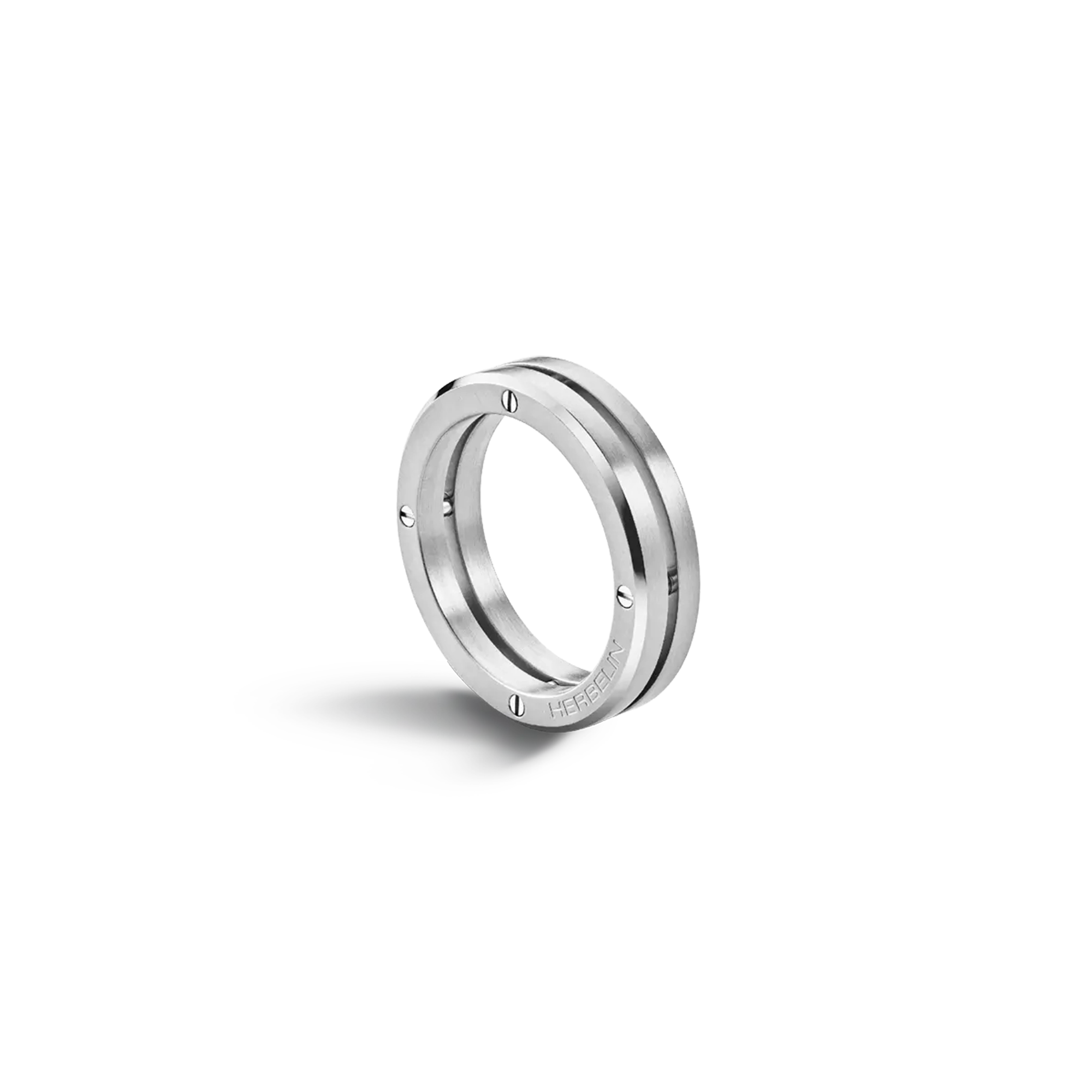 herbelin-newport-duo-bague-homme-acier-bross-et-poli image 4