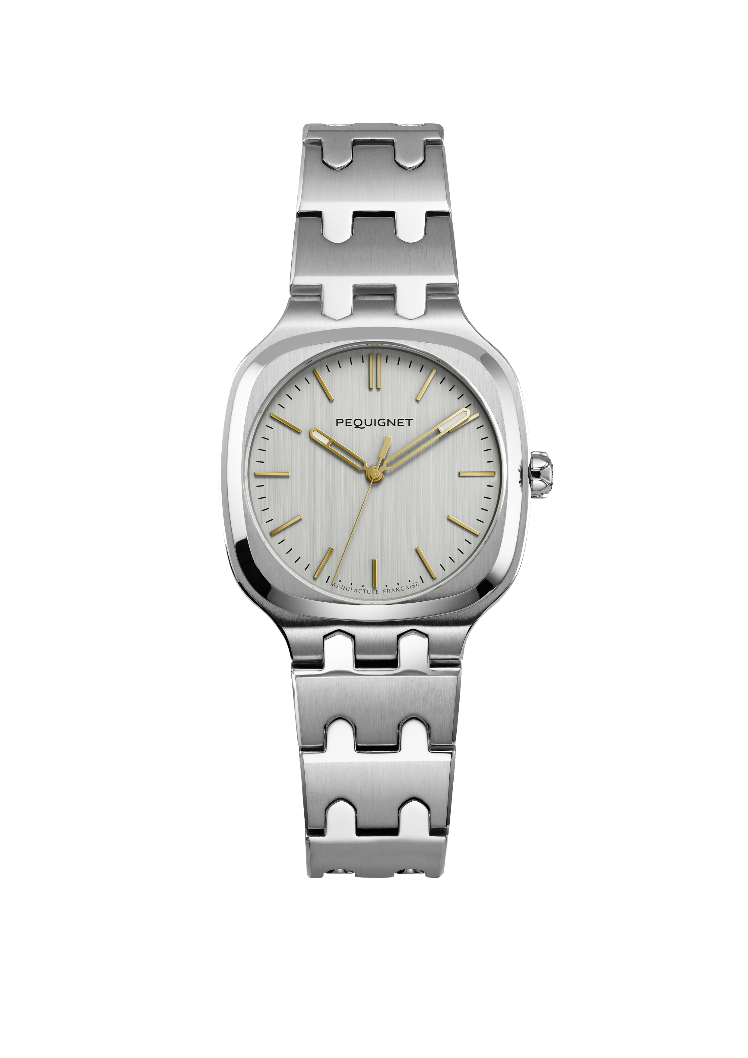 pequignet-concorde-montre-sport-chic-cadran-argent-index-dor-s-30-mm image 2