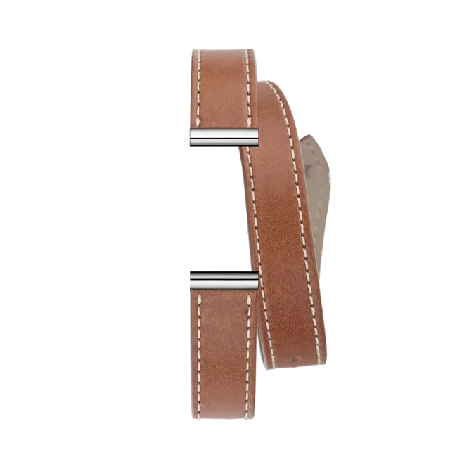 herbelin-antar-s-bracelet-double-camel-cuir image 1
