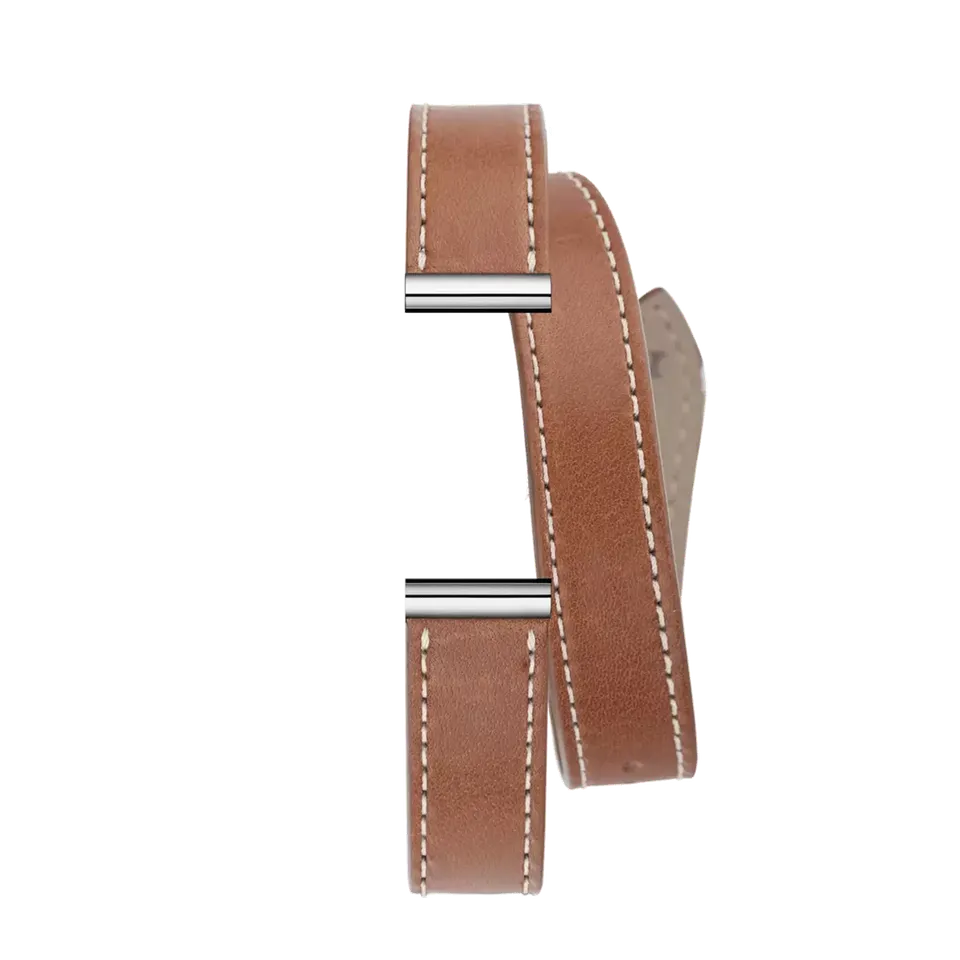 herbelin-antar-s-bracelet-double-camel-cuir image 1