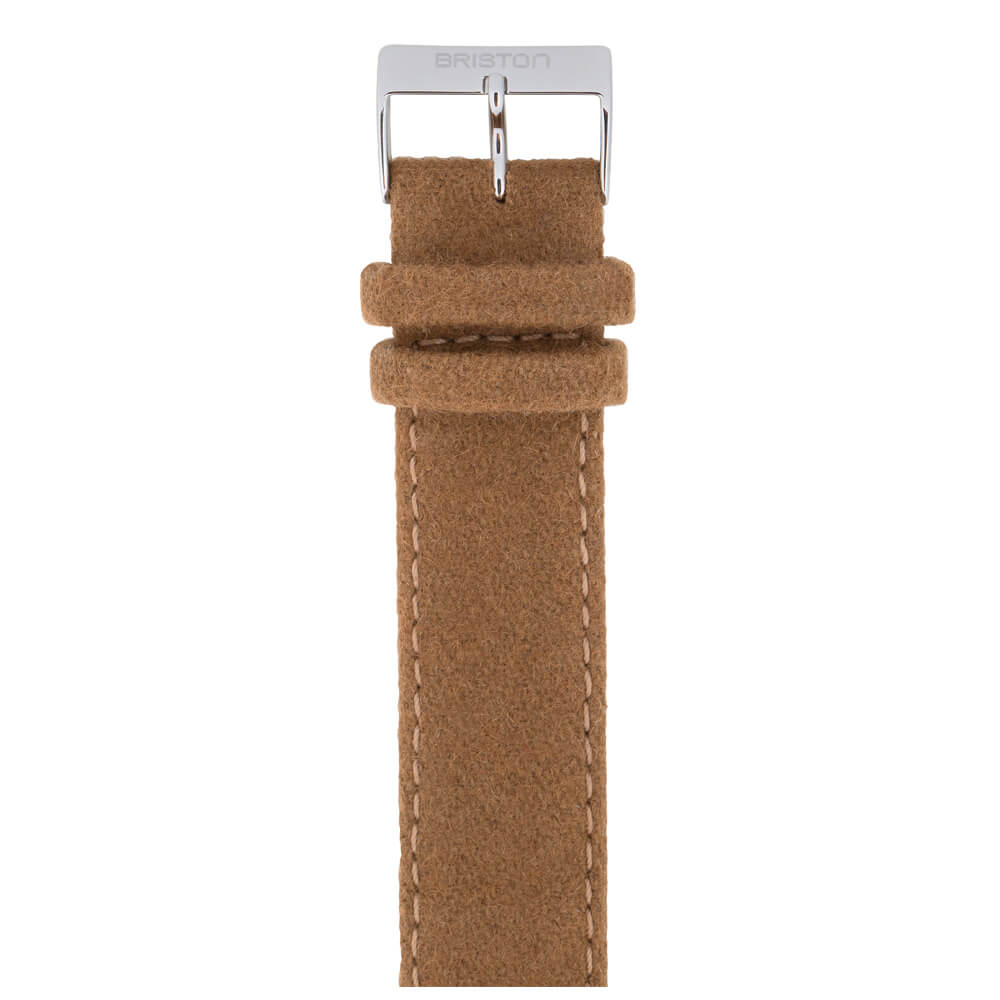 briston-bracelet-flanelle-camel-20-mm-cuir-et-flanelle image 1