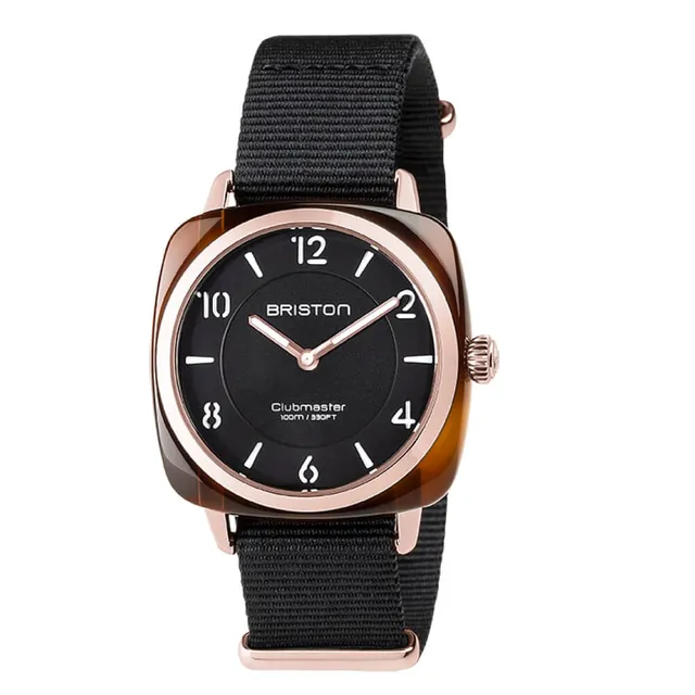 briston-clubmaster-chic-hm-quartz-36-mm-or-rose-noir image 1