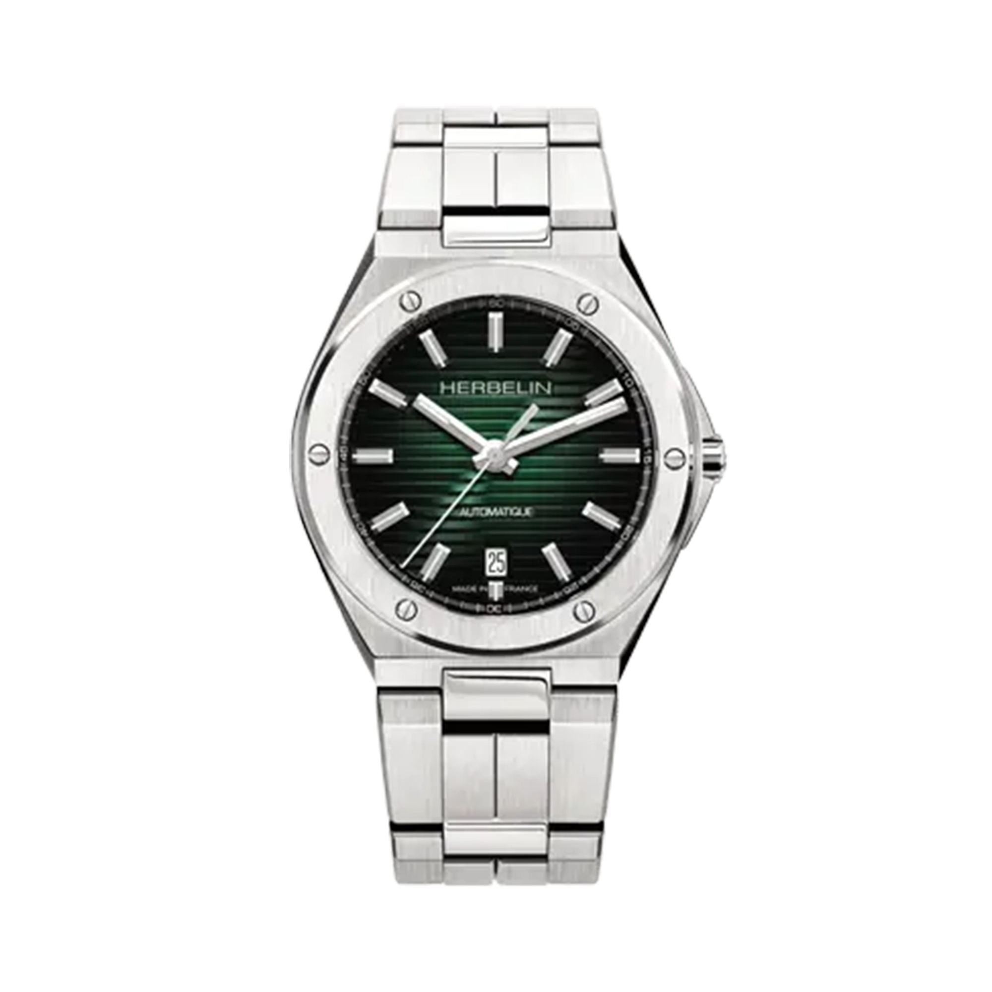 herbelin-cap-camarat-automatique-date-montre-homme-acier-vert image 1