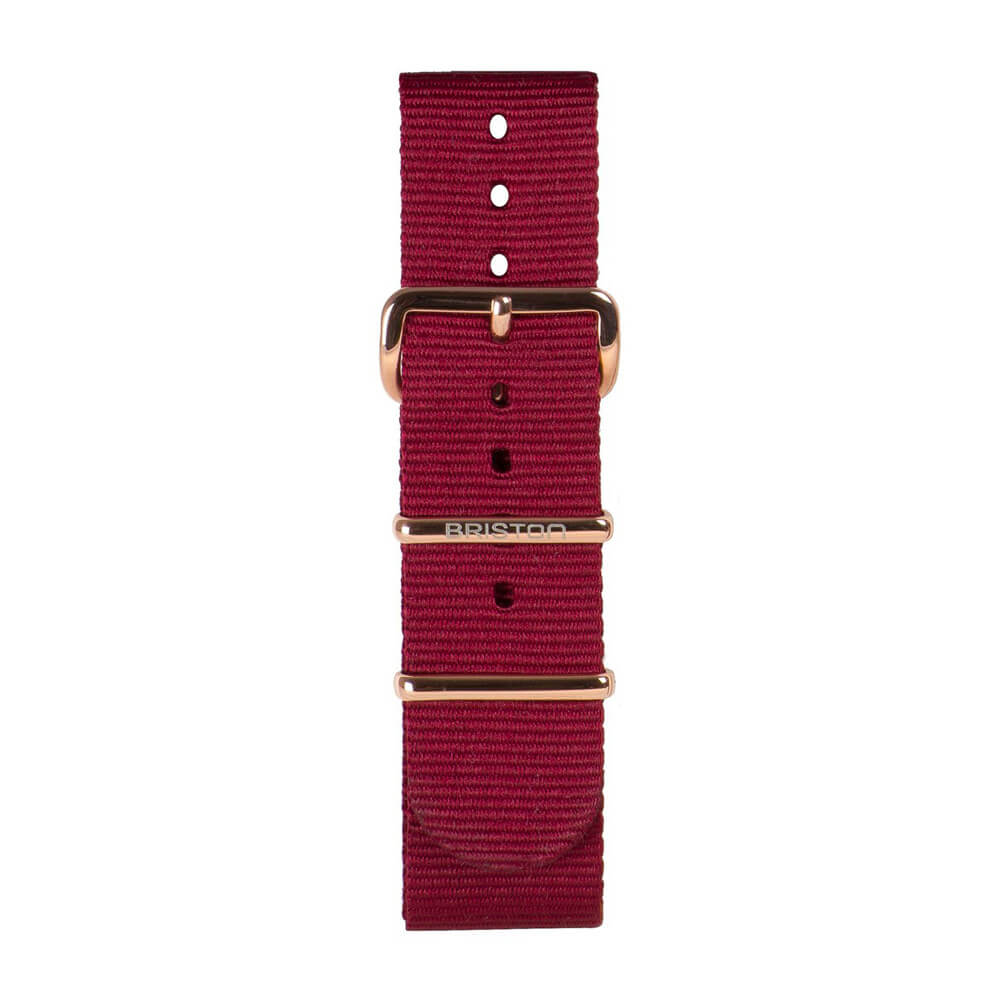 briston-bracelet-nato-nylon-bordeaux-20-mm-acier image 3
