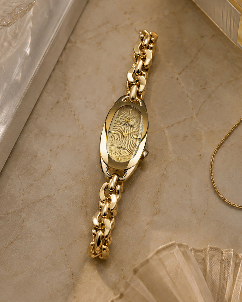 march-la-b-oblongue-drap-e-gold-montre-femme-ovale-20-mm image 6